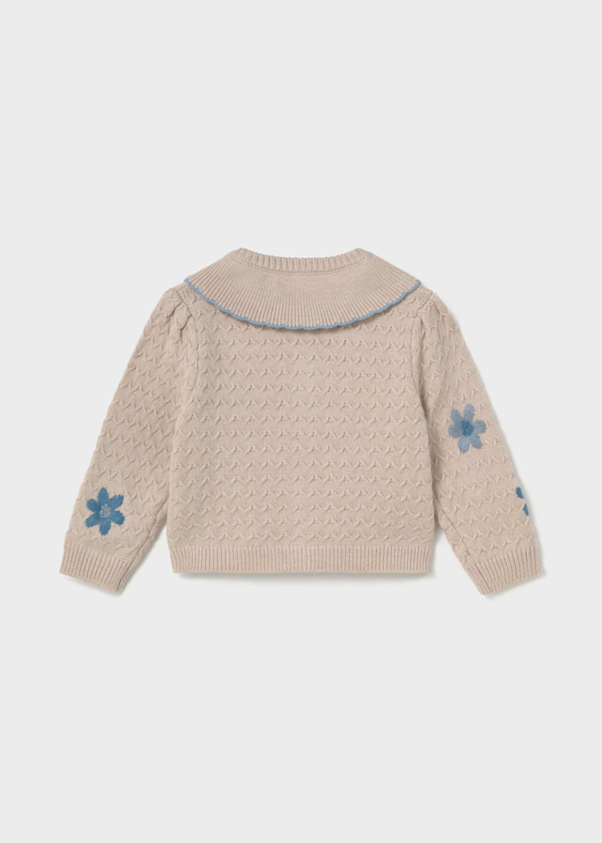 Rebeca tricot flores bebé