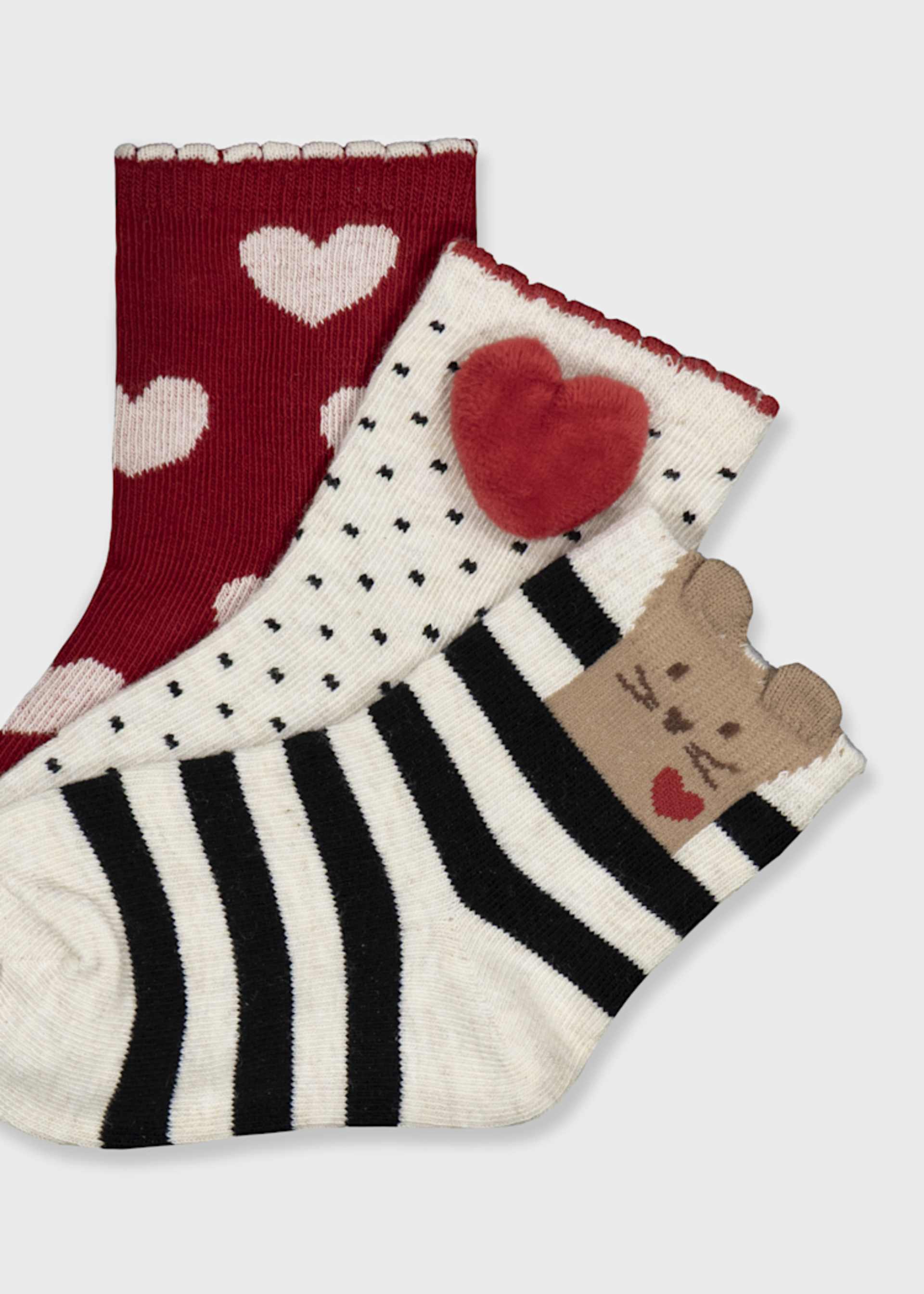 Socken 3er-Set Herzen Baby Socken 3er-Set Herzen Baby