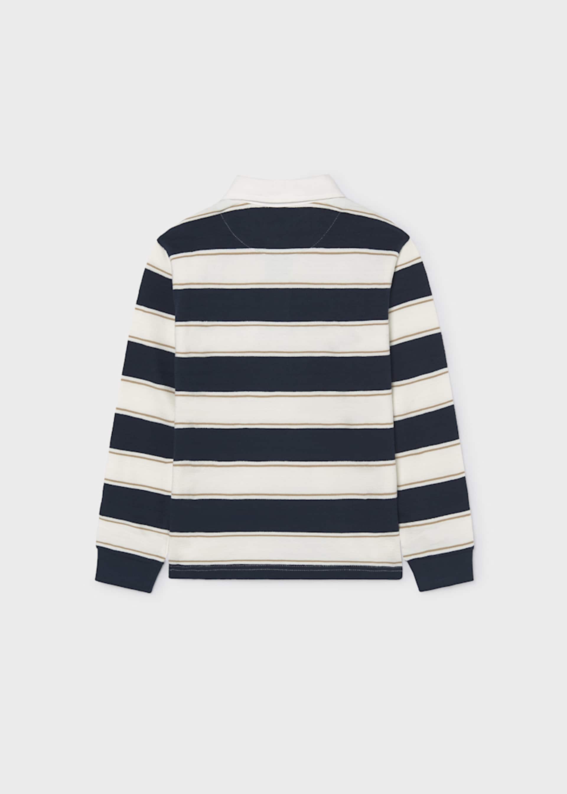 Boys' striped polo shirt
