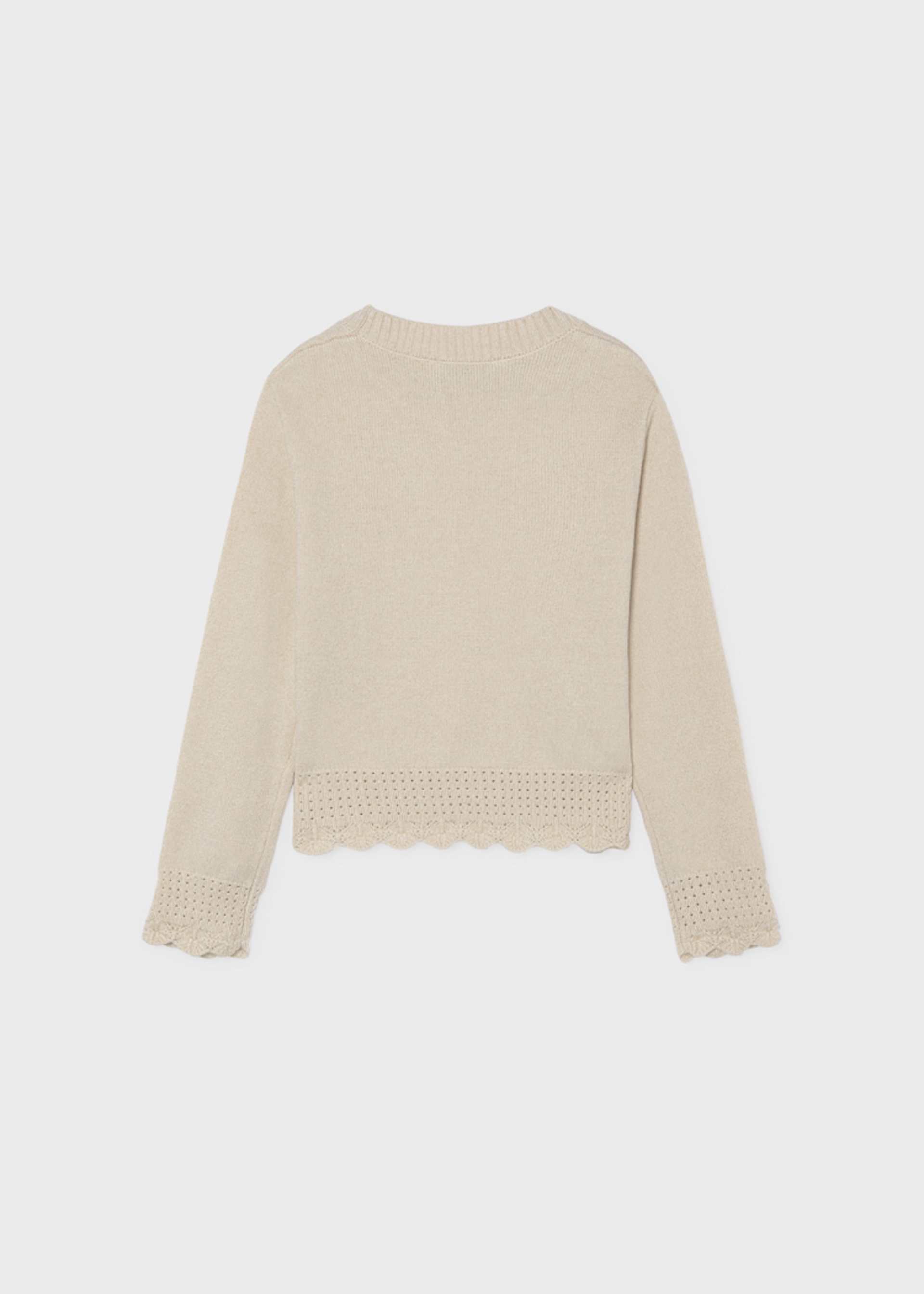 Girl metallic thread knit jumper