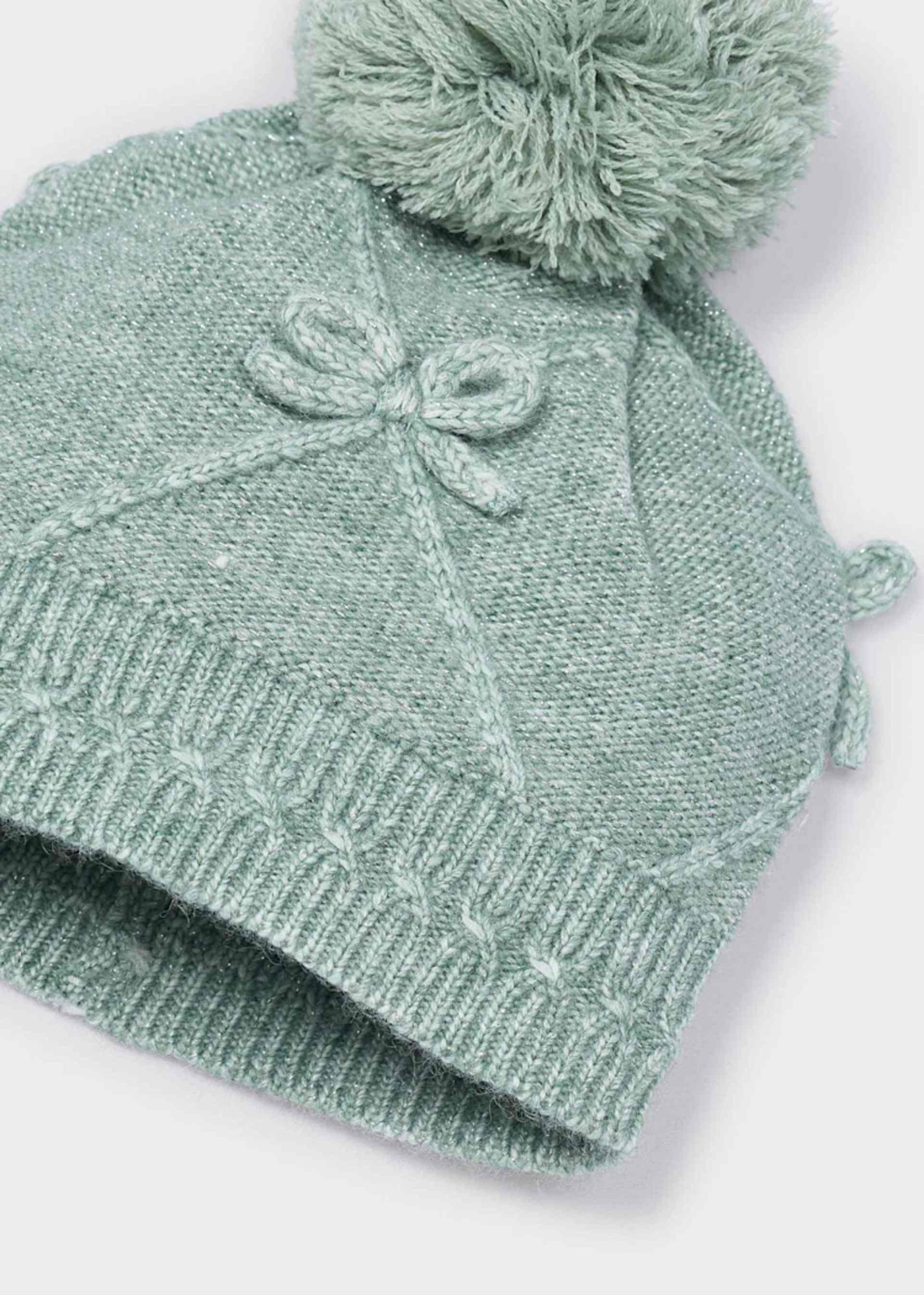 Girl Bow Hat and Snood Set