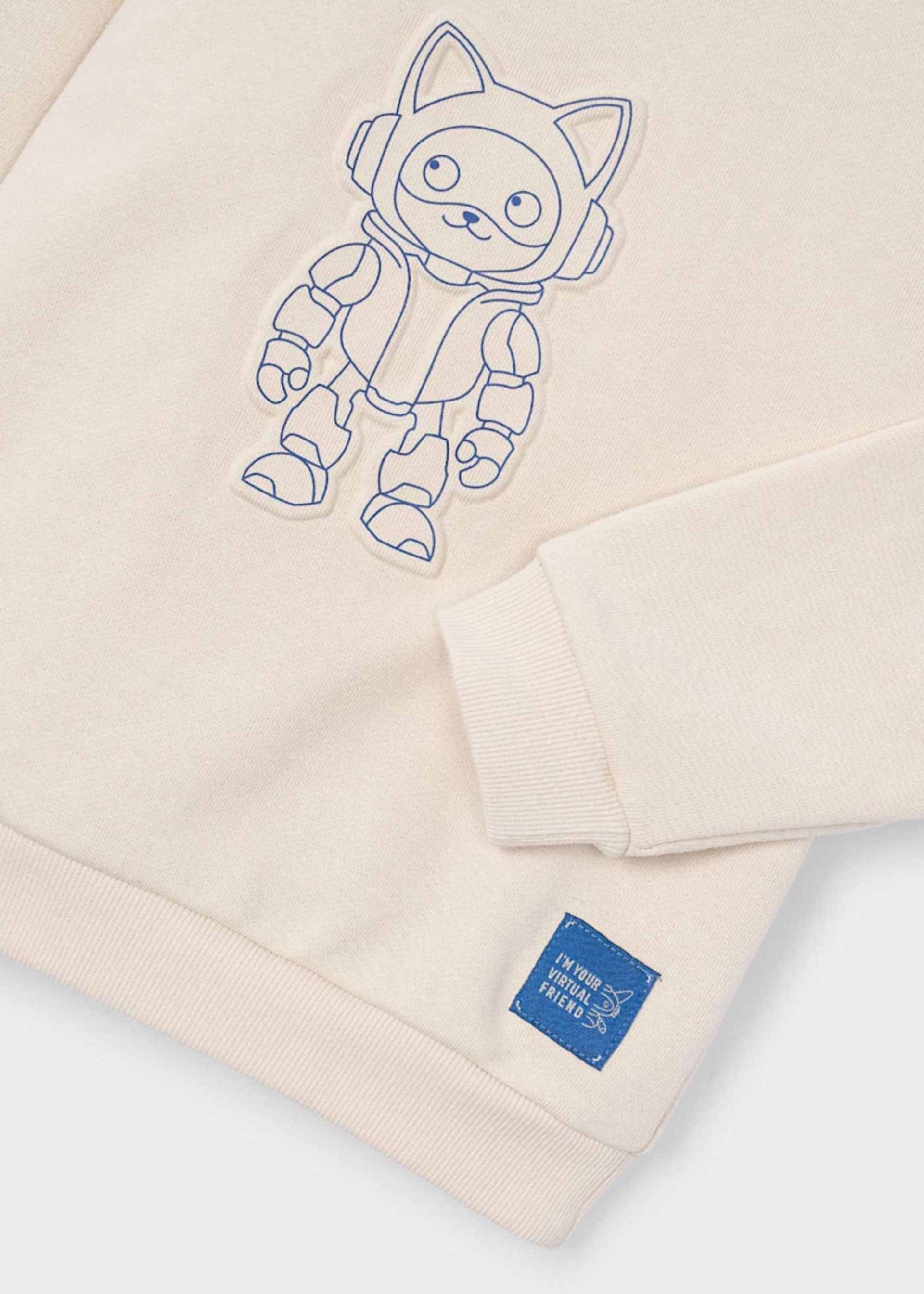 Bluza z wytłoczonym wzorem dla chłopca