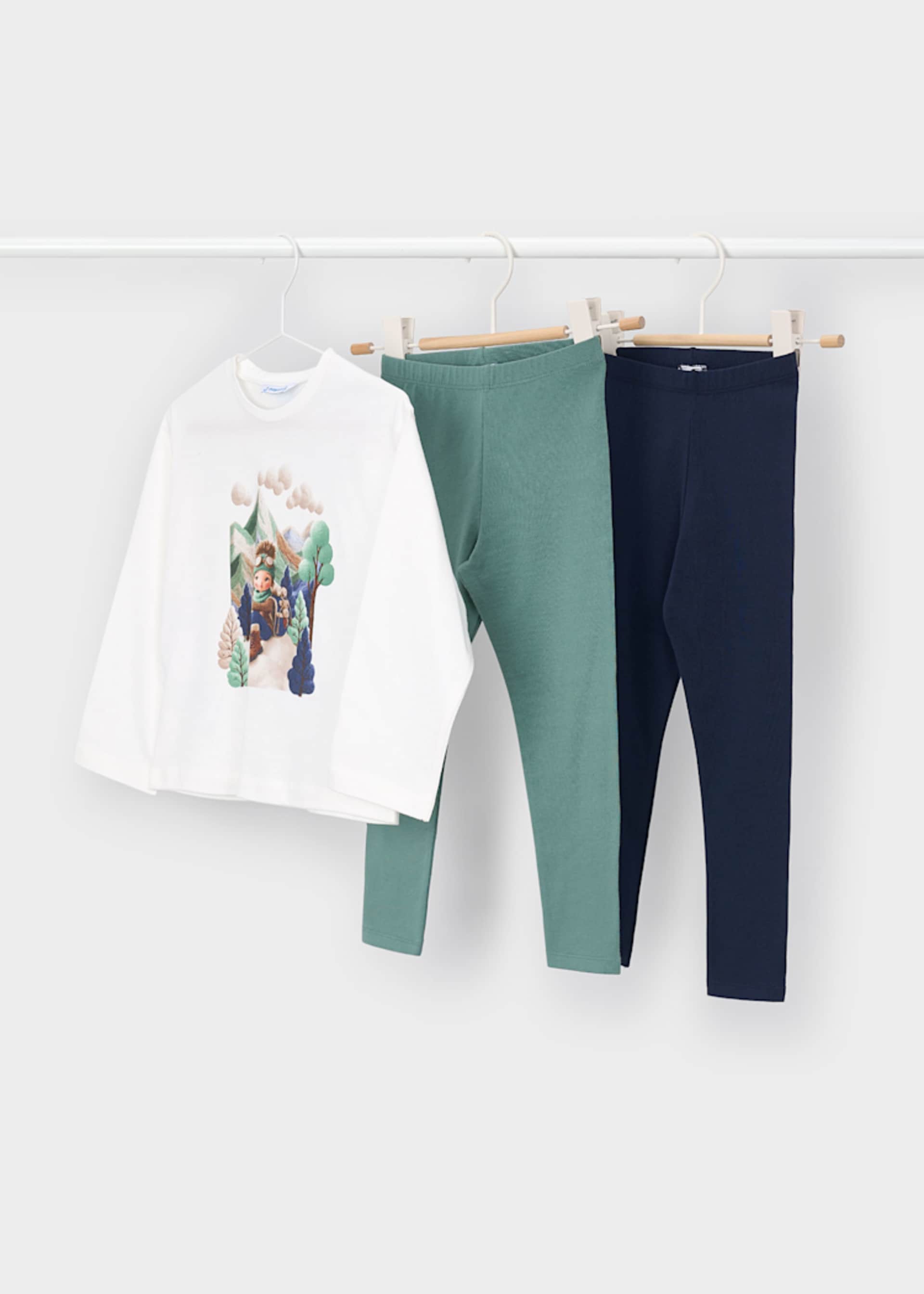 Conjunto leggings 3 peças menina