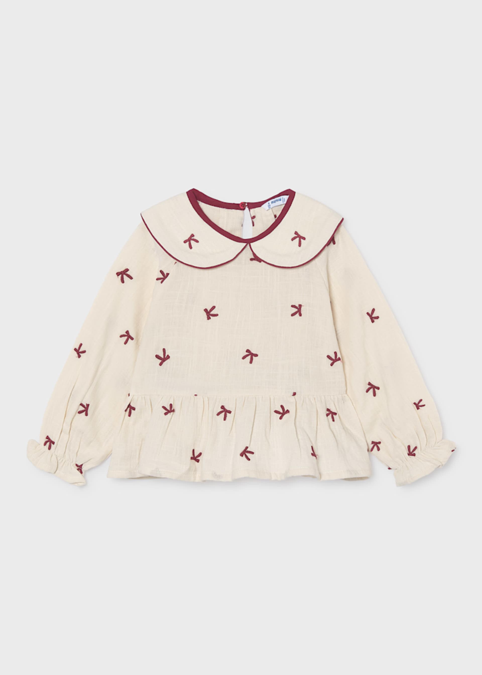 Blusa ricamata fiocchi bambina Blusa ricamata fiocchi bambina