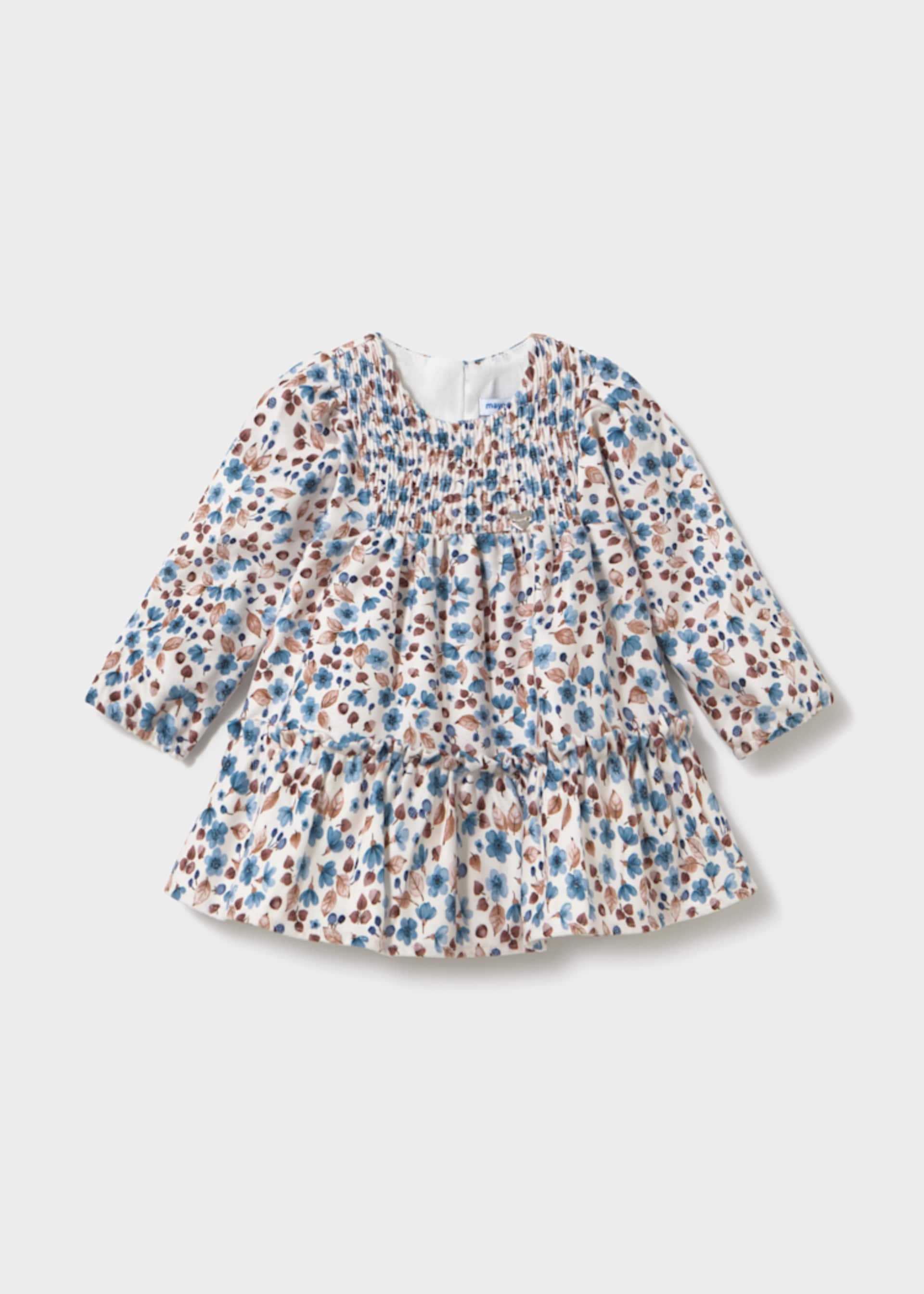 Vestido terciopelo estampado bebé