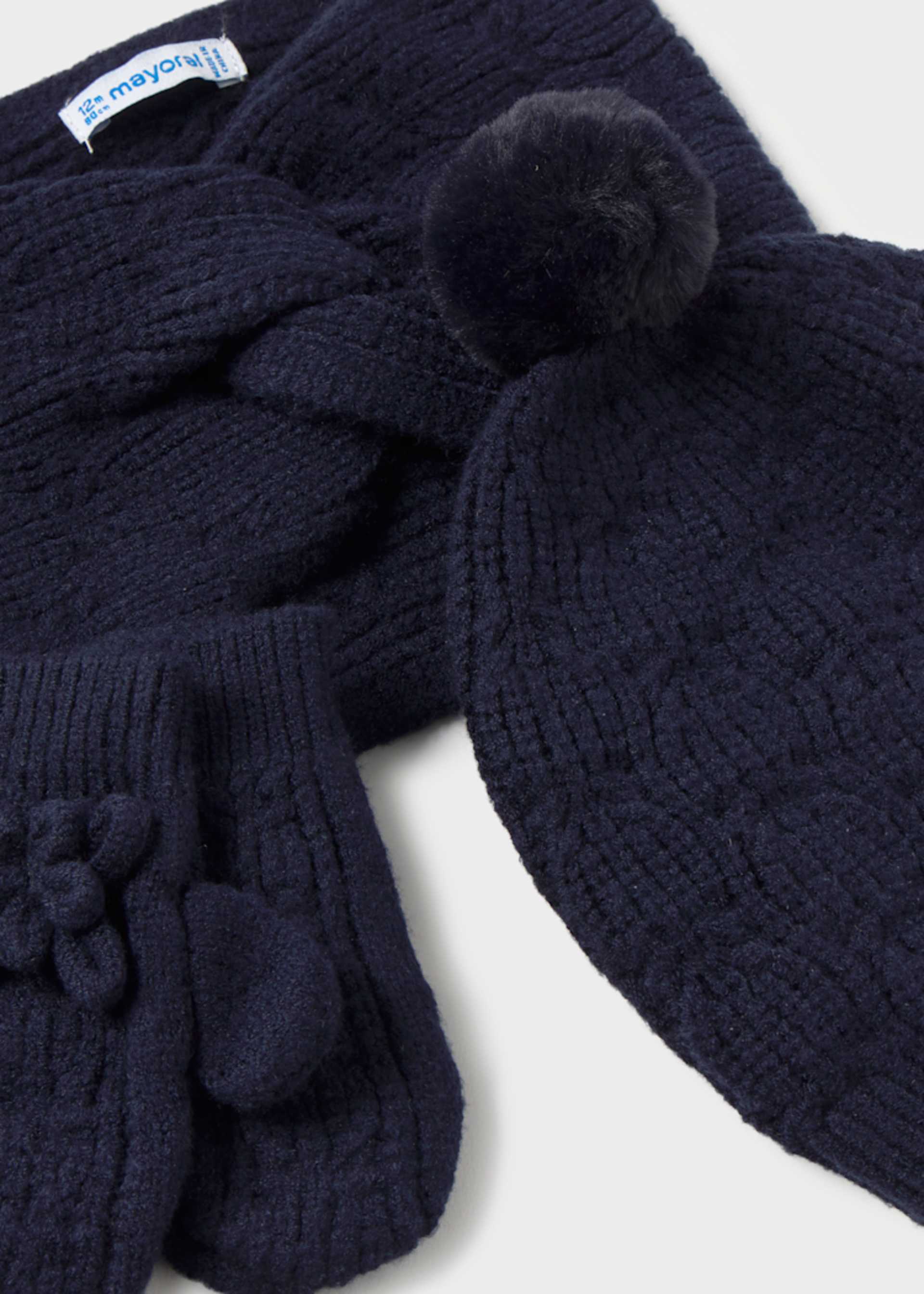3-piece set closed baby scarf