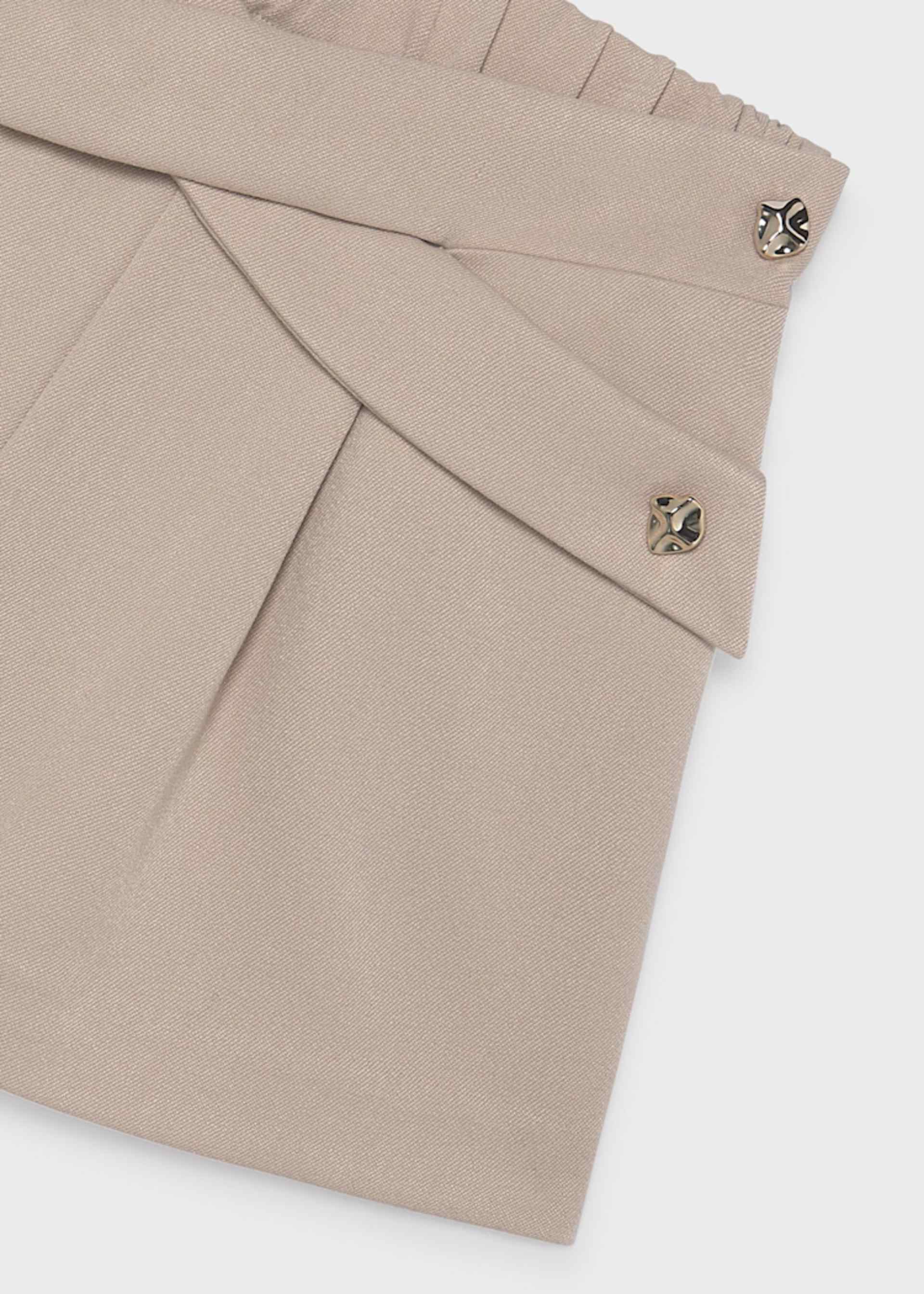 Girls' pleated skirt-trousers