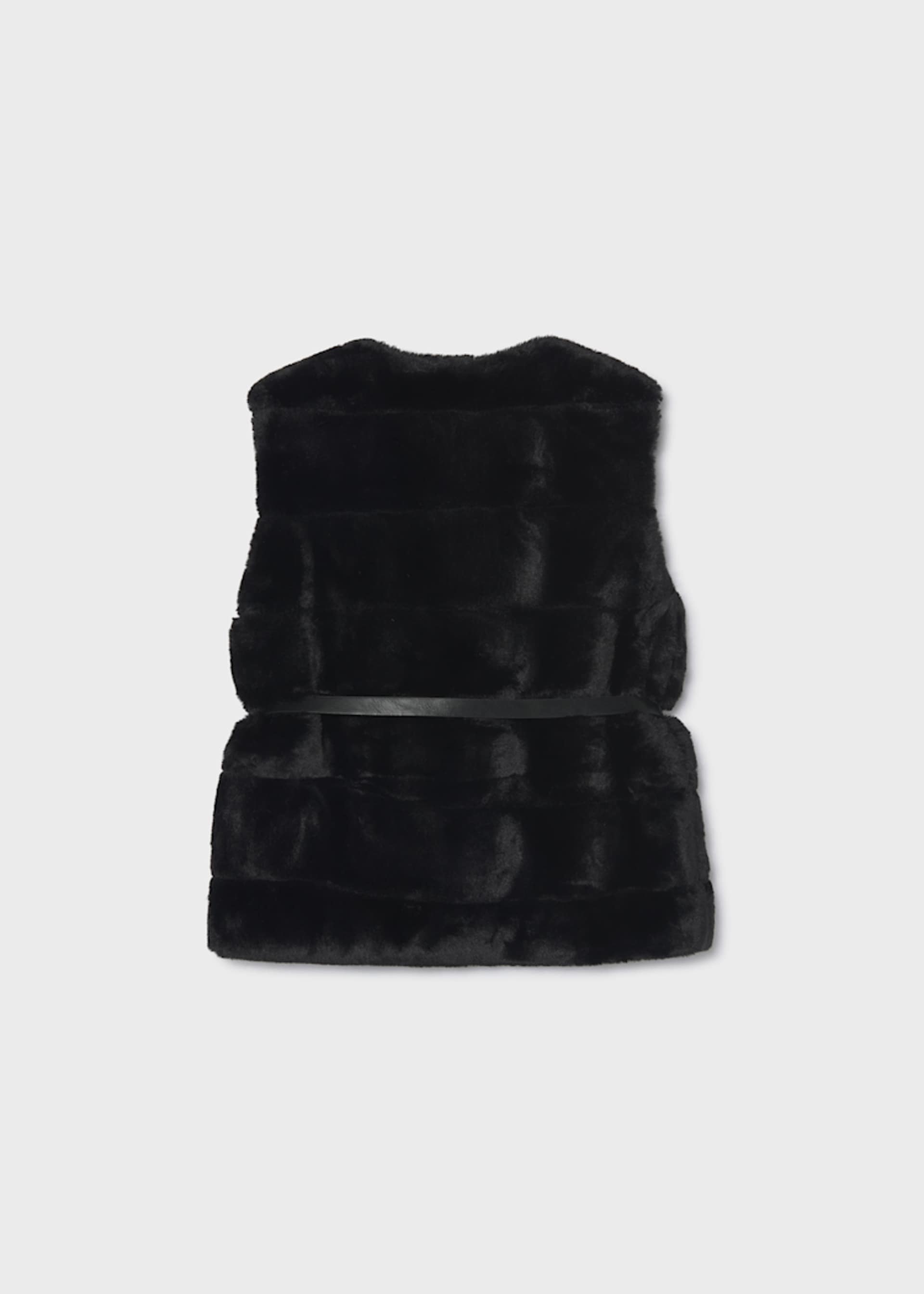 Girls' waistcoat with fur trim