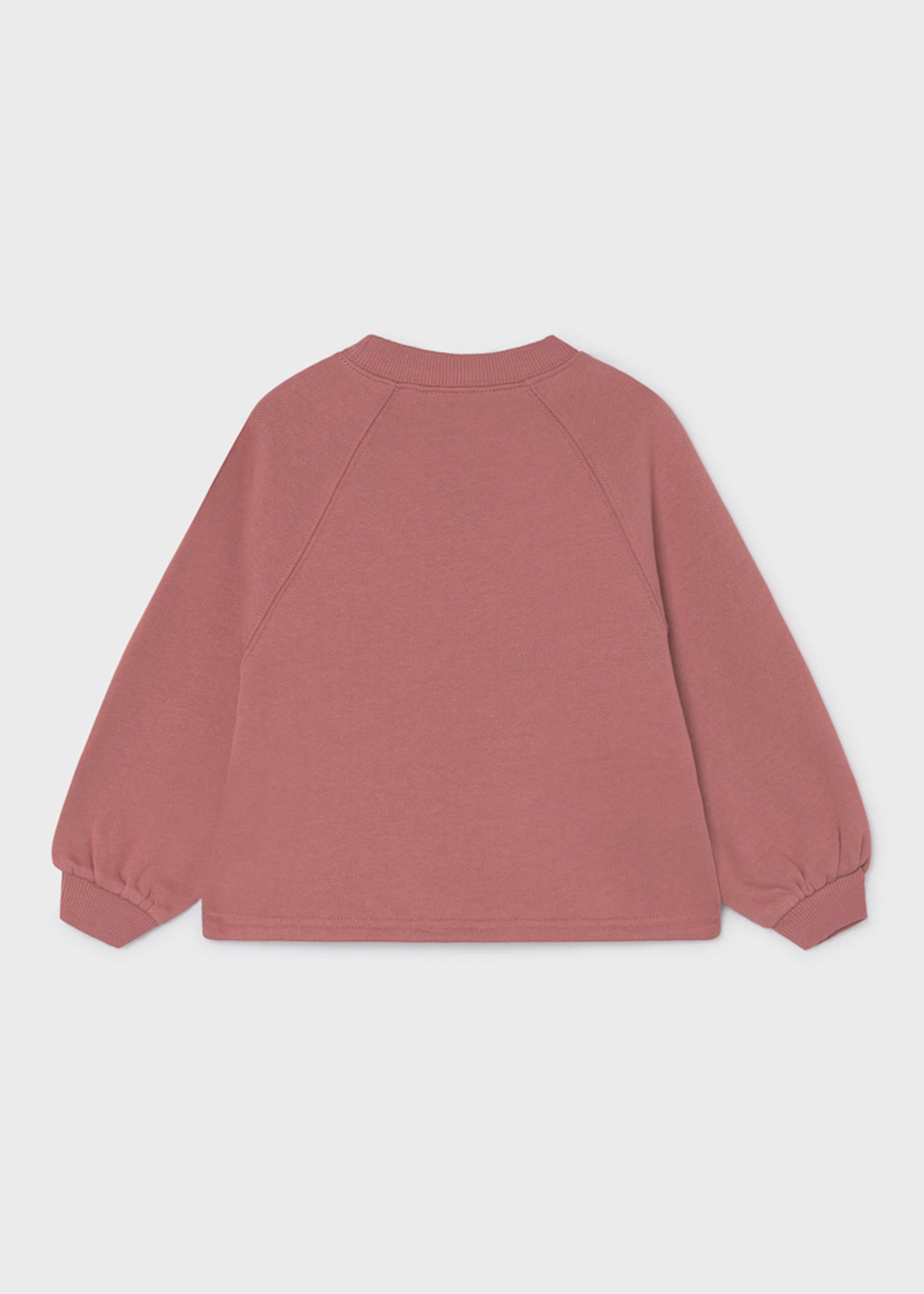 Sweatshirt Blumenapplikation Mädchen