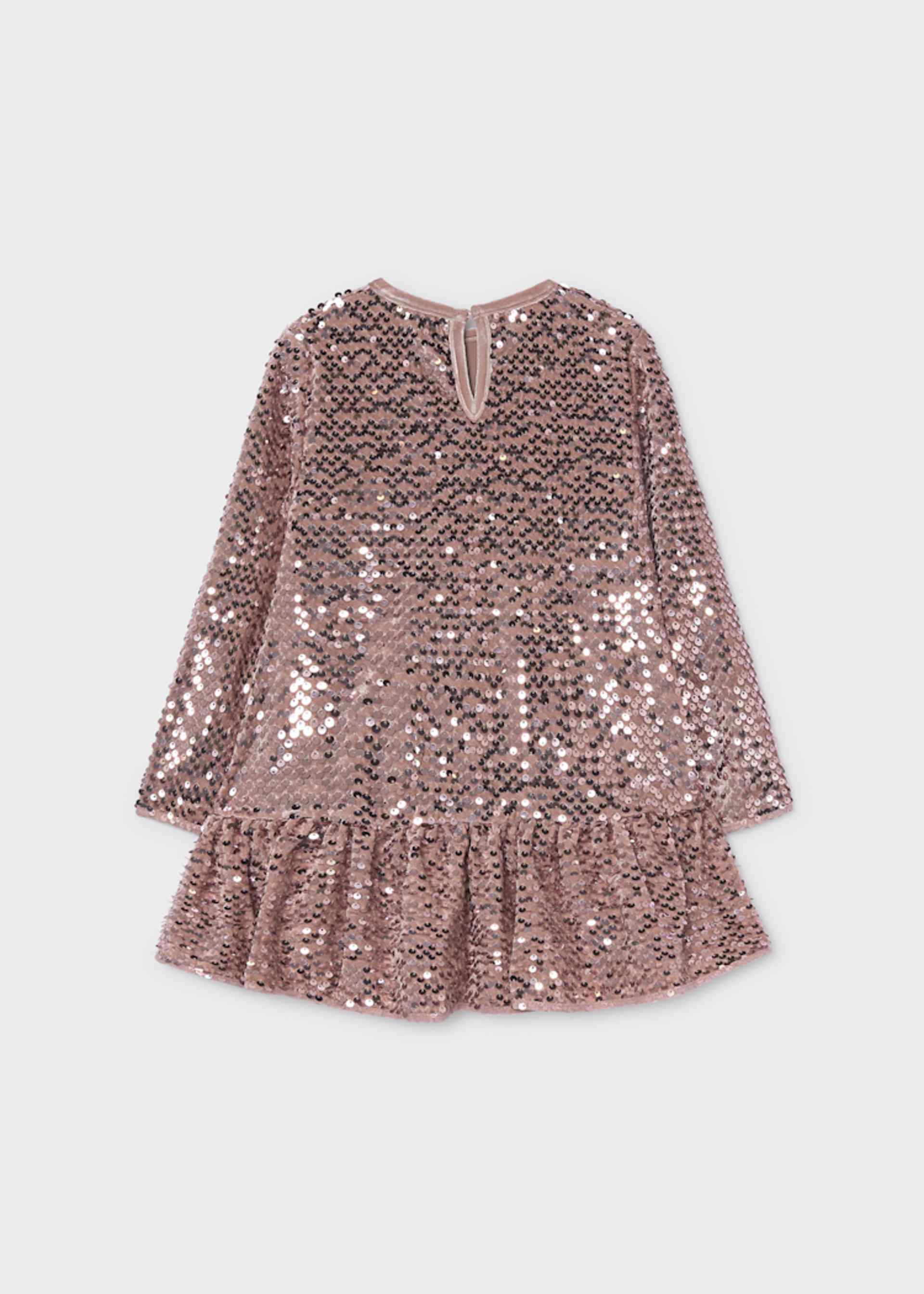 Rochie din catifea cu paiete fetita