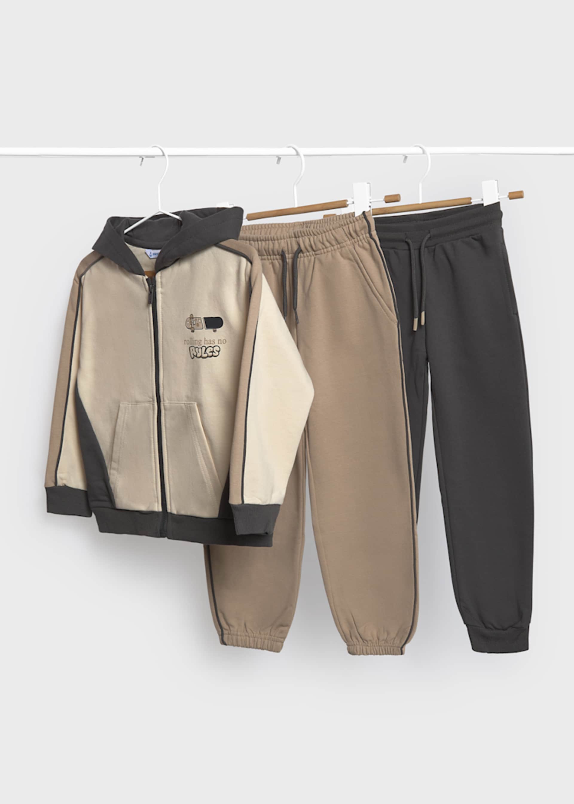 Tuta 2 pantaloni skate bambino