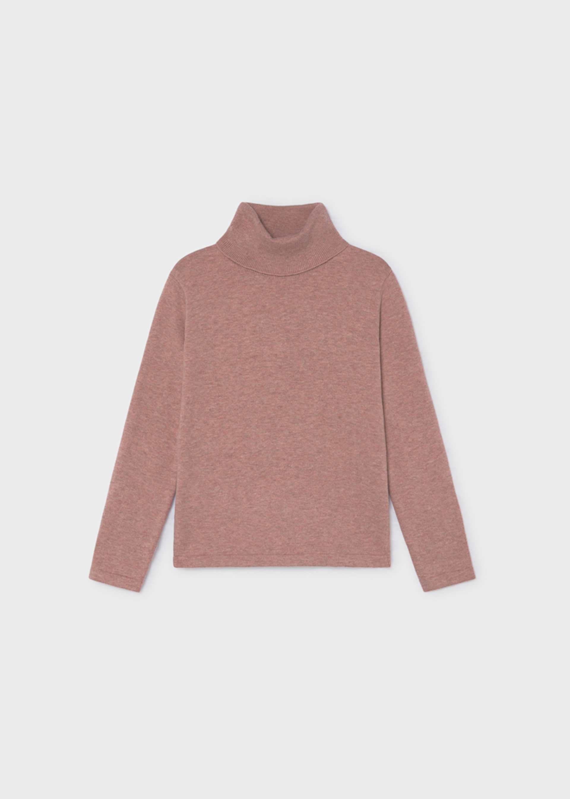 Suéter cuello alto básico niña