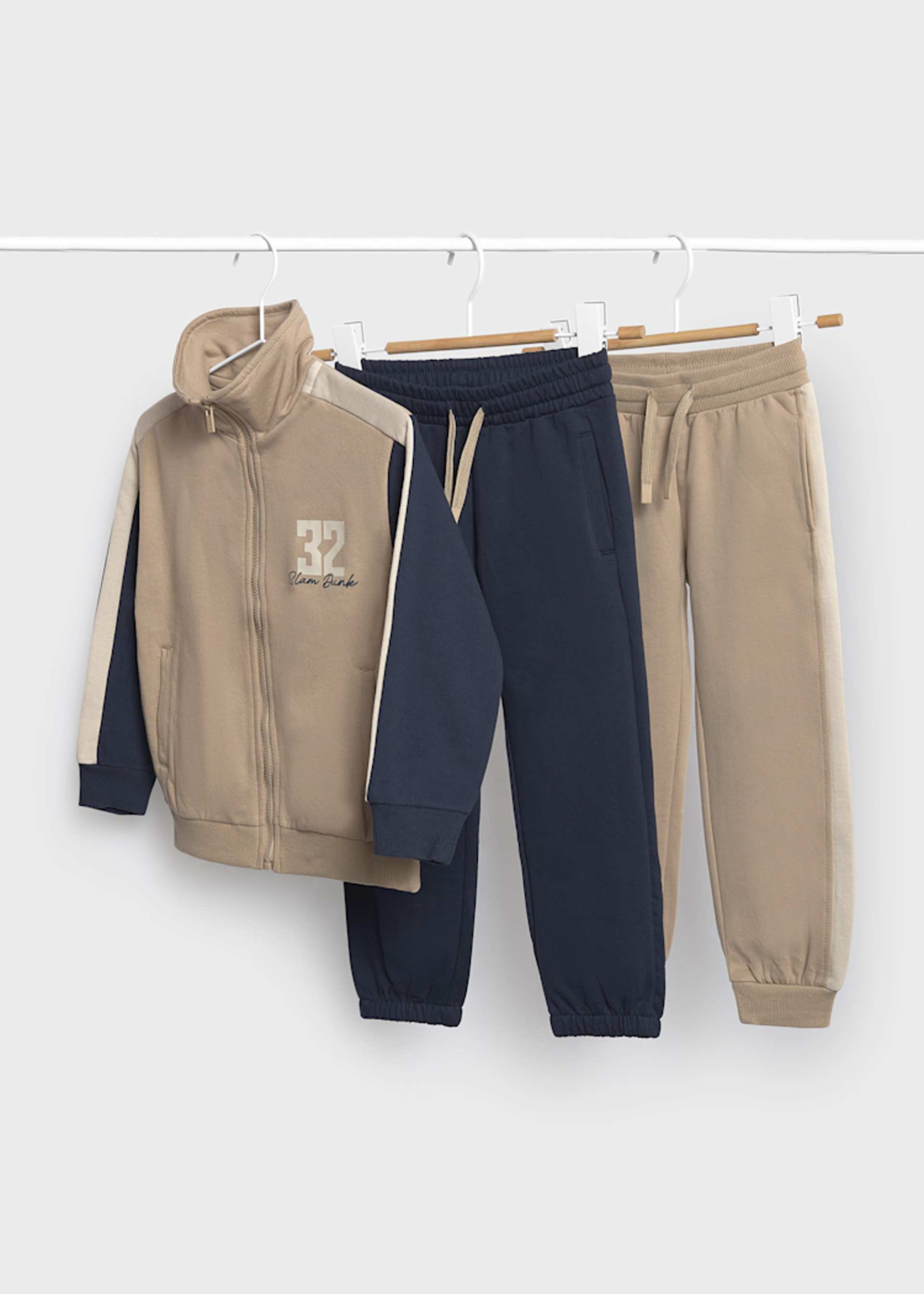 Tuta 2 pantaloni a contrasto bambino