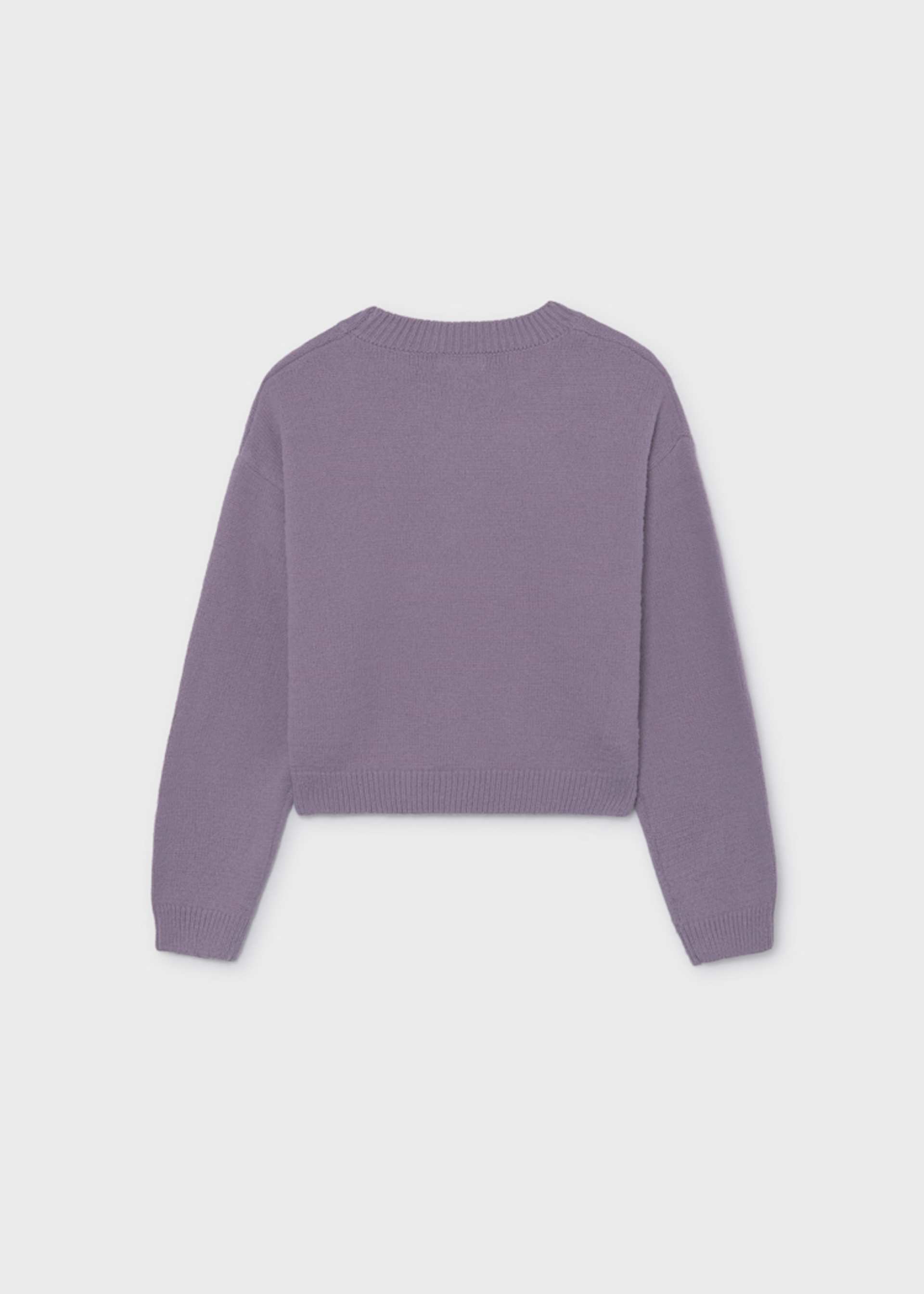 Sweter z intarsją Flowers dla dziewczynki