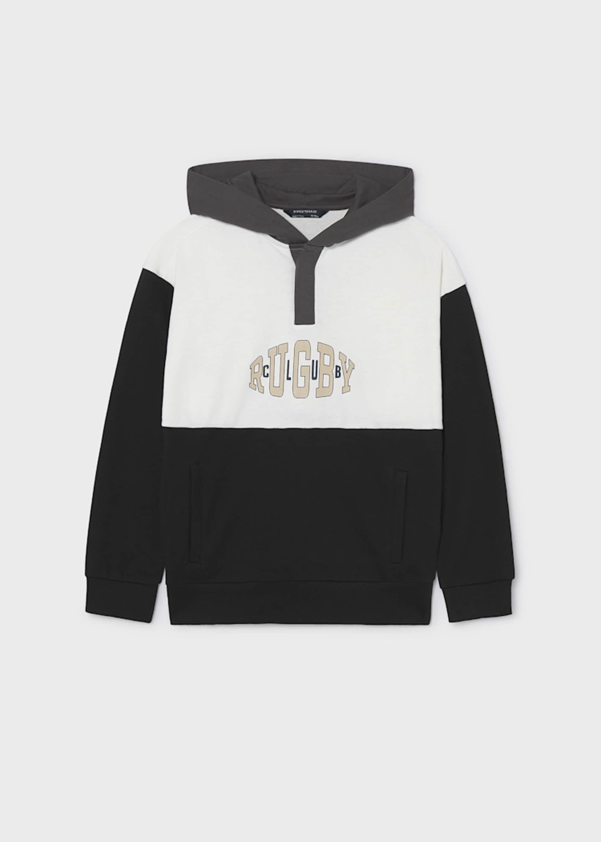 Kapuzen-Sweatshirt Motivdruck Teenager Jungen