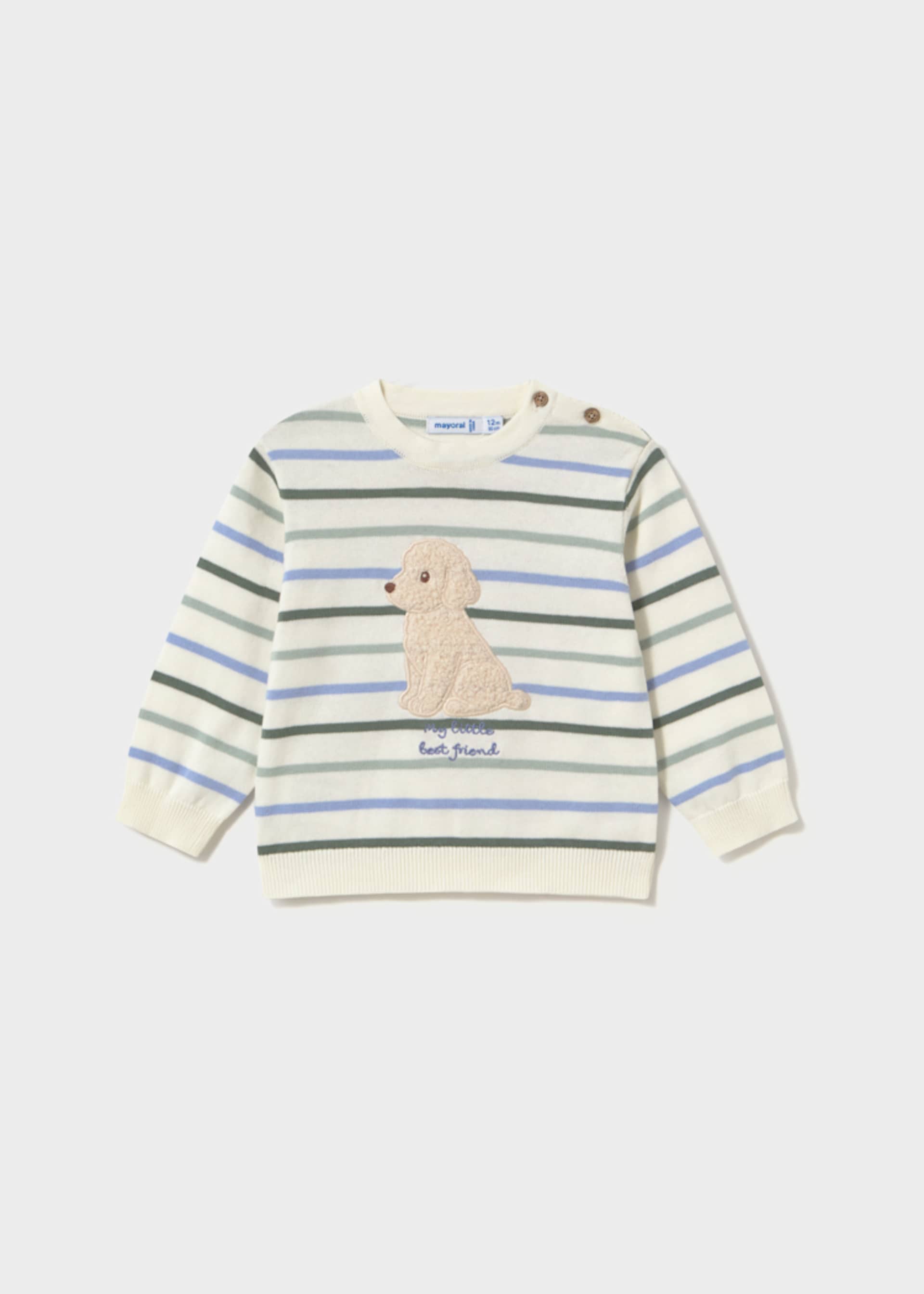 Baby striped puppy jumper