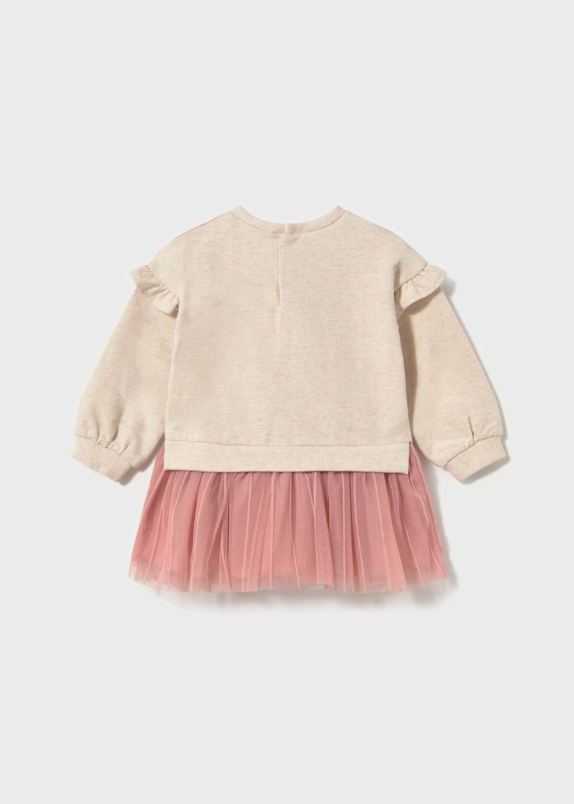 Vestido combinado tule bebé