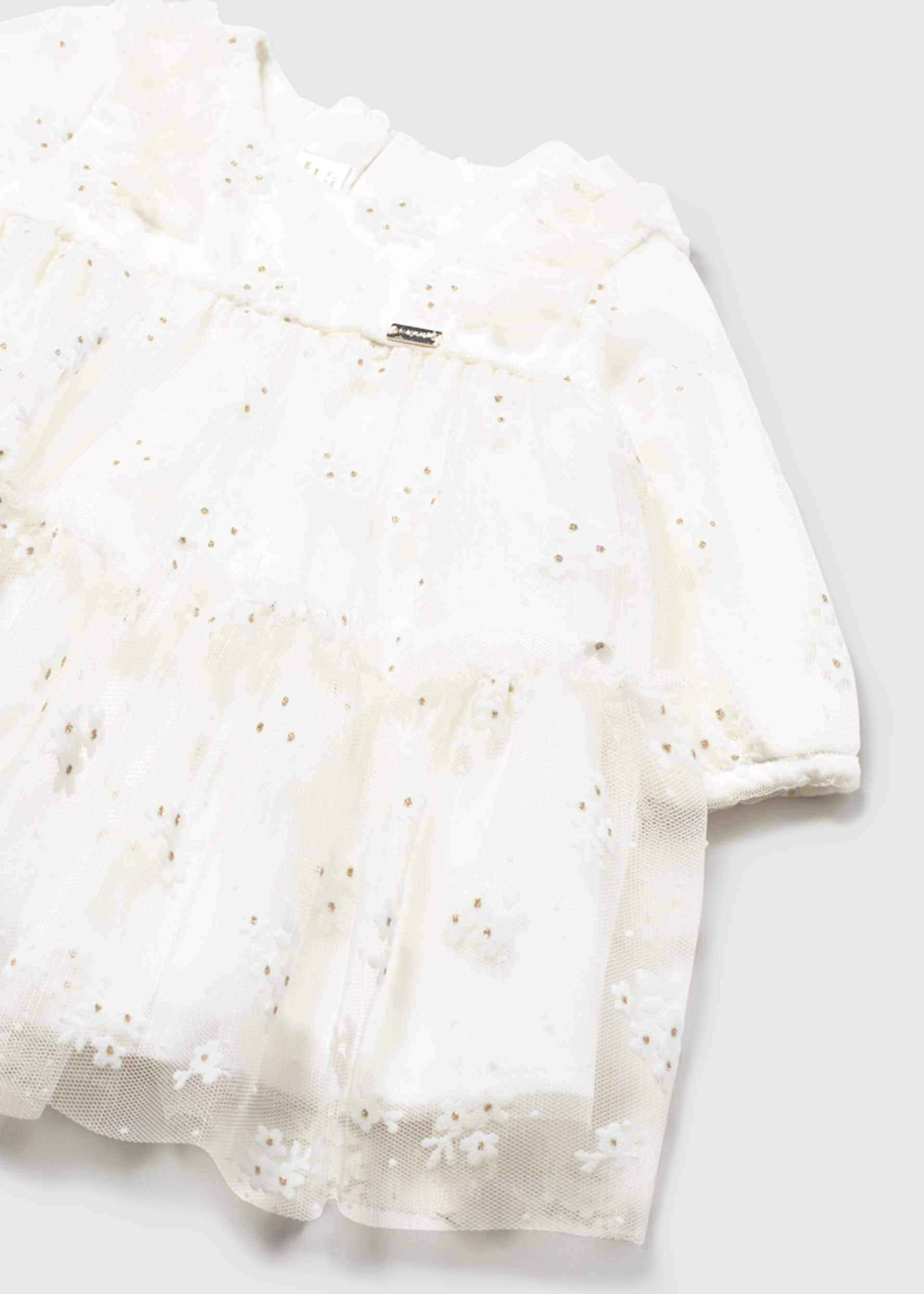 Vestito tulle stampato neonata
