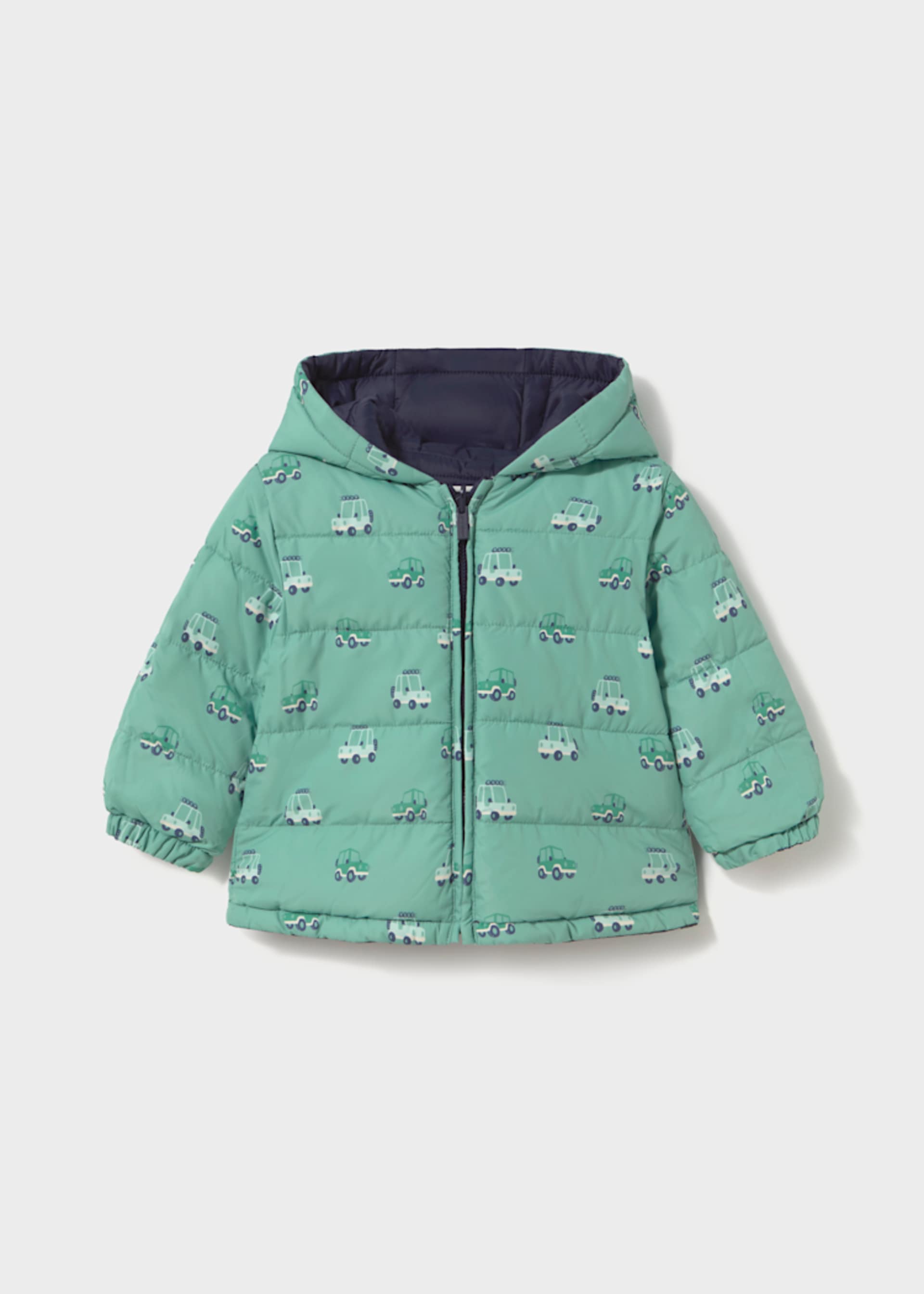 Reversible soft baby print jacket