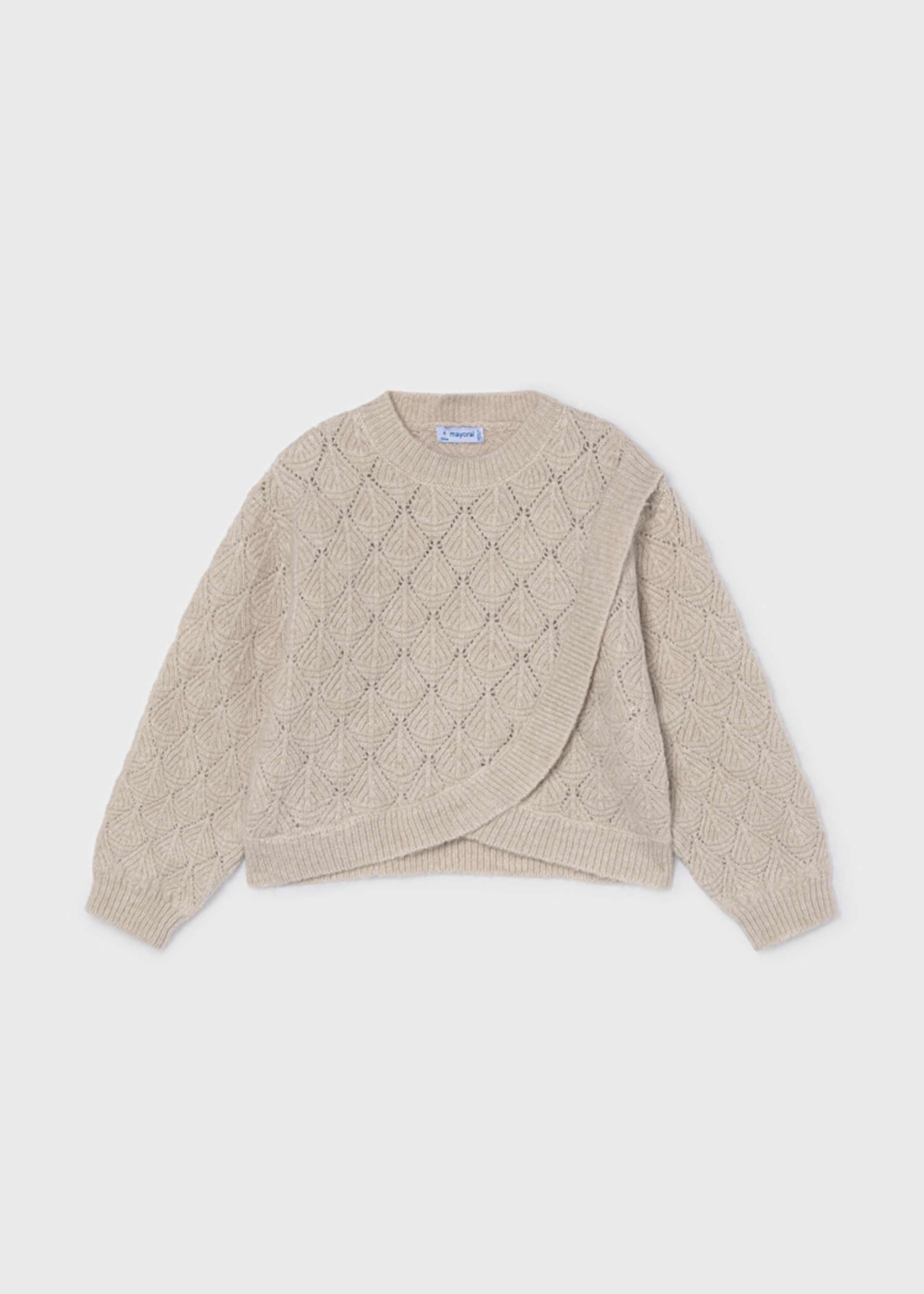 Pull asymétrique fille