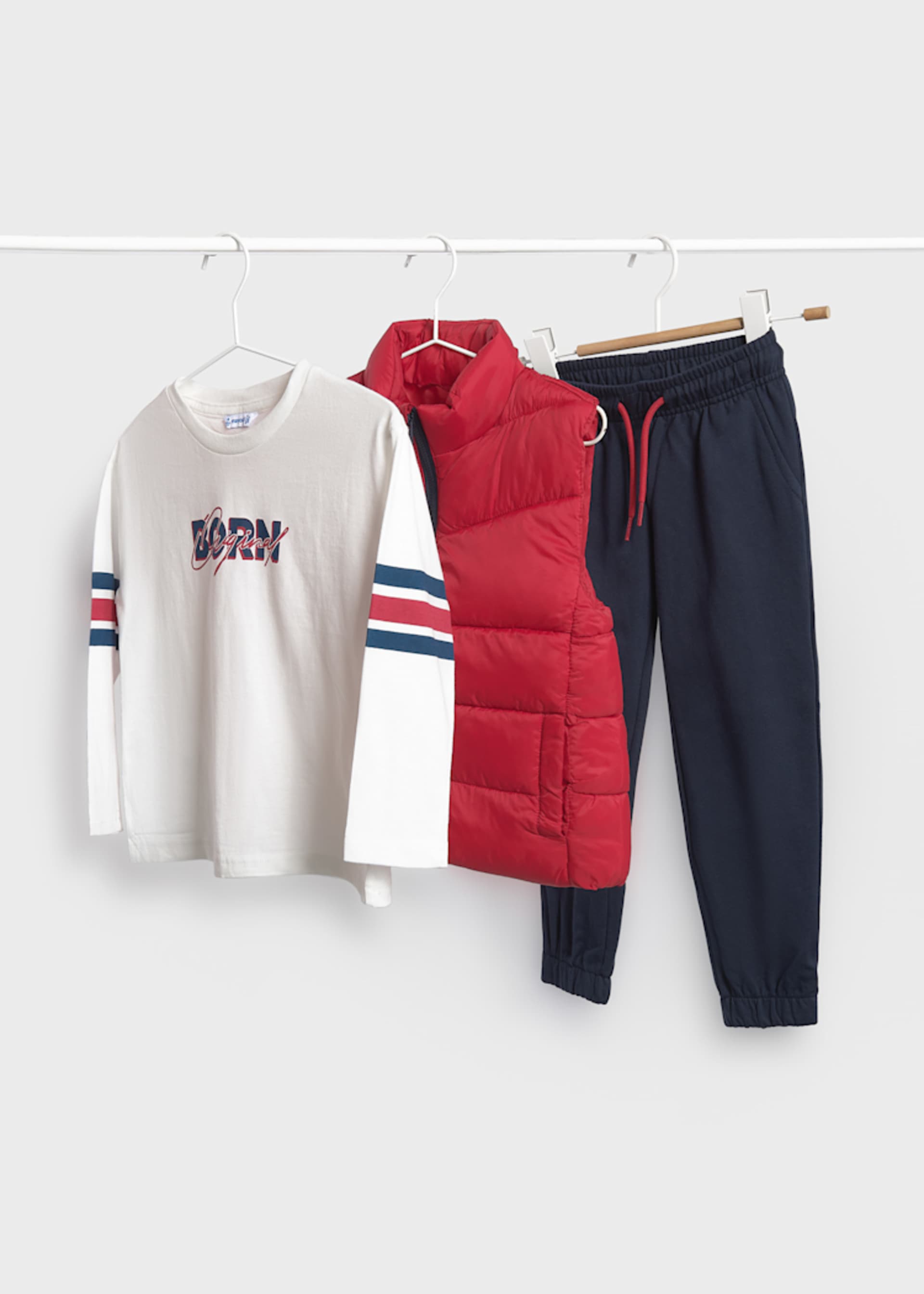 Completo 3 pezzi tuta e gilet bambino Completo 3 pezzi tuta e gilet bambino