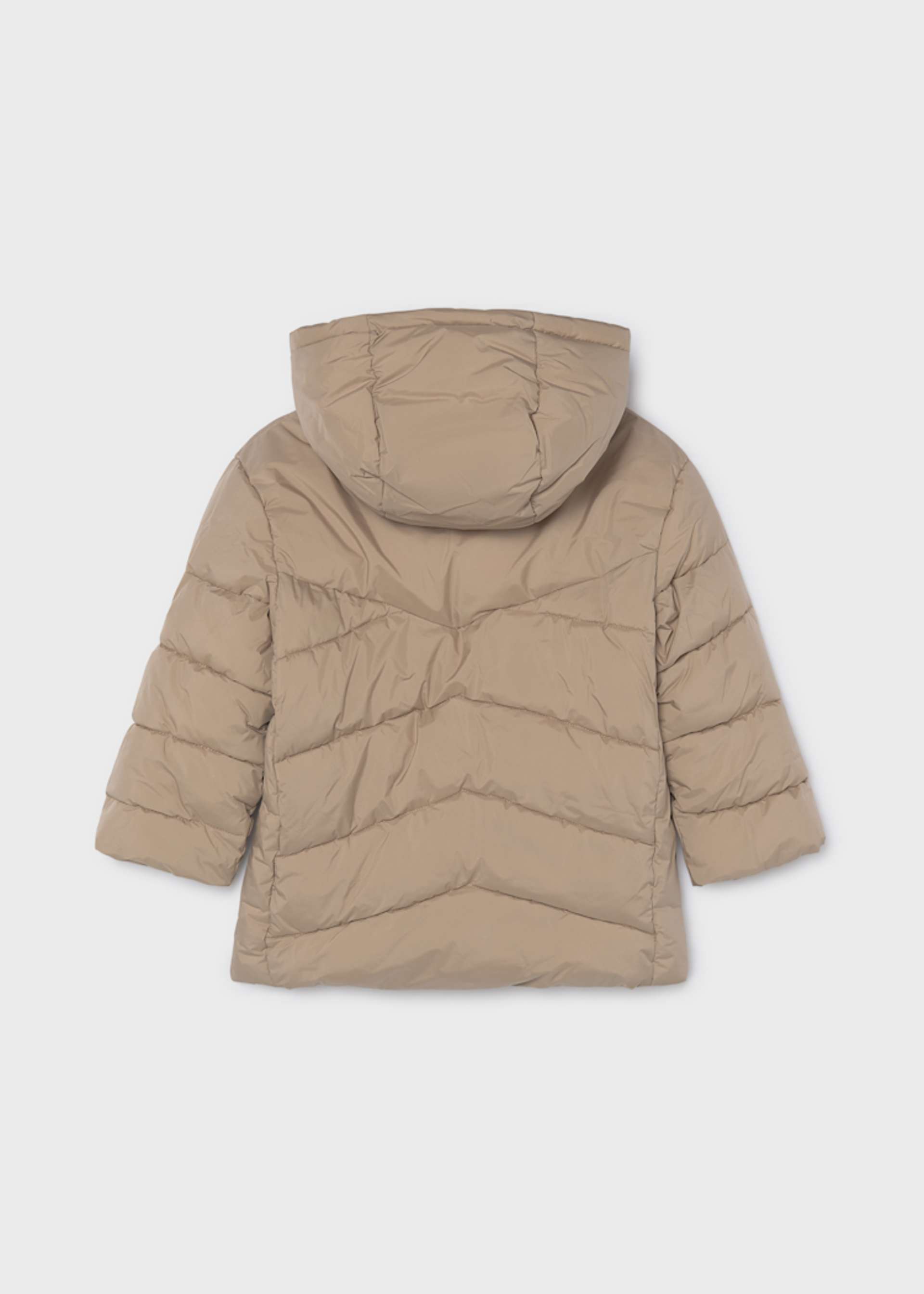Long quilted jacket for boys
