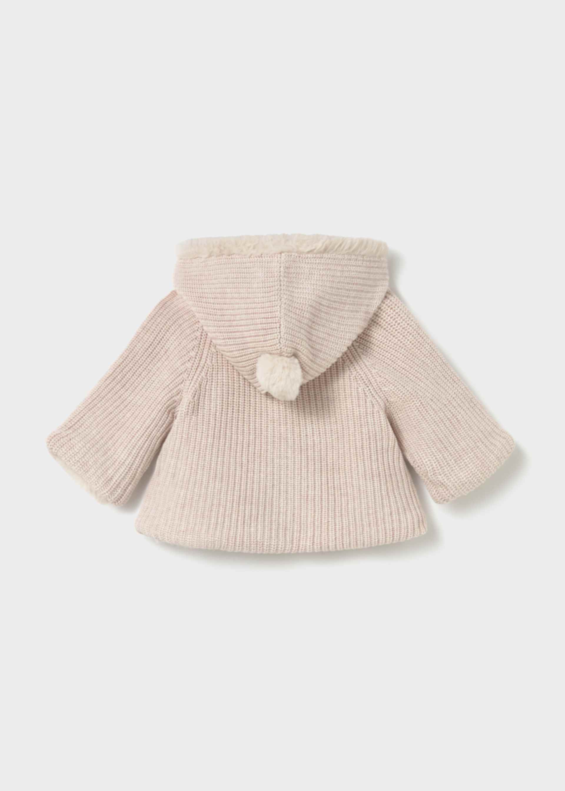 Strickjacke Pompon Neugeborene Strickjacke Pompon Neugeborene