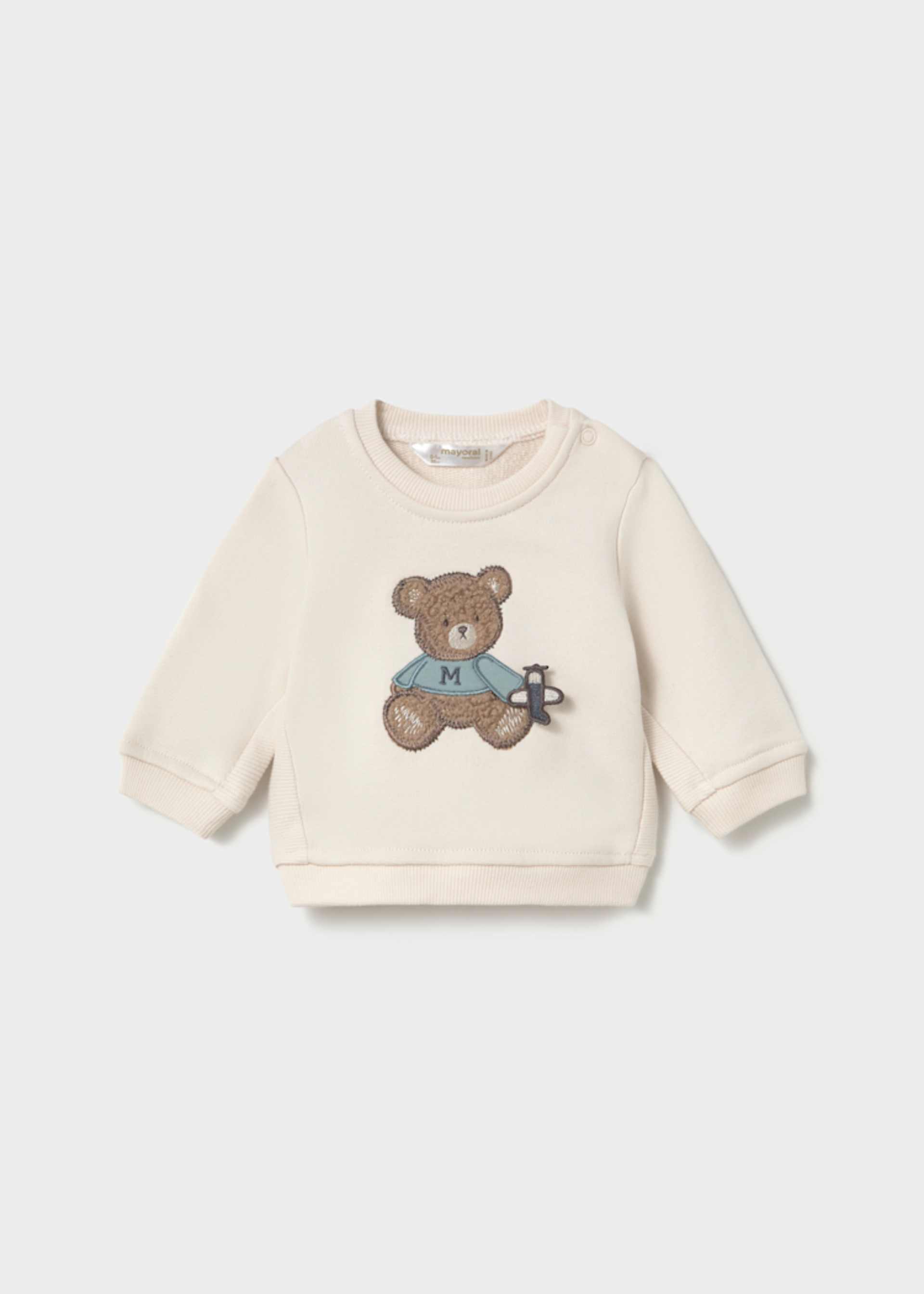 Newborn Boy Bear Sweatshirt Newborn Boy Bear Sweatshirt