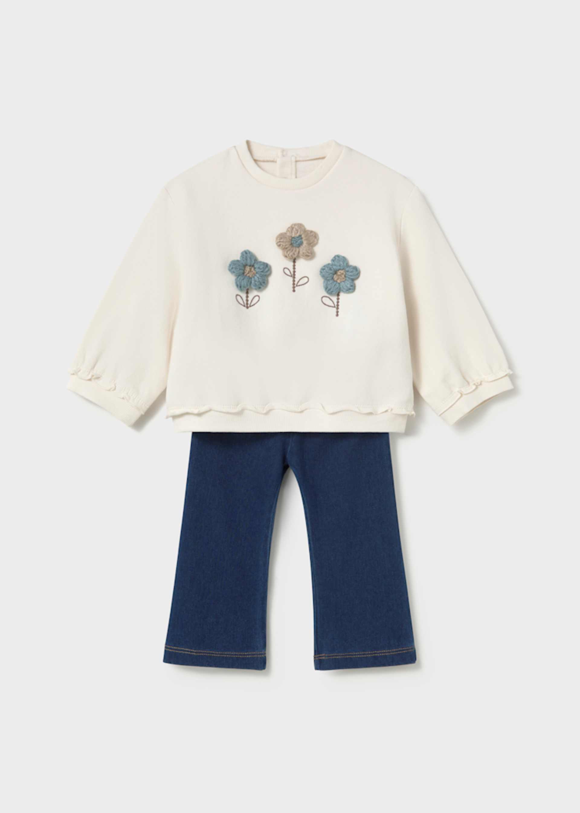Conjunto sudadera y pantalón bebé
