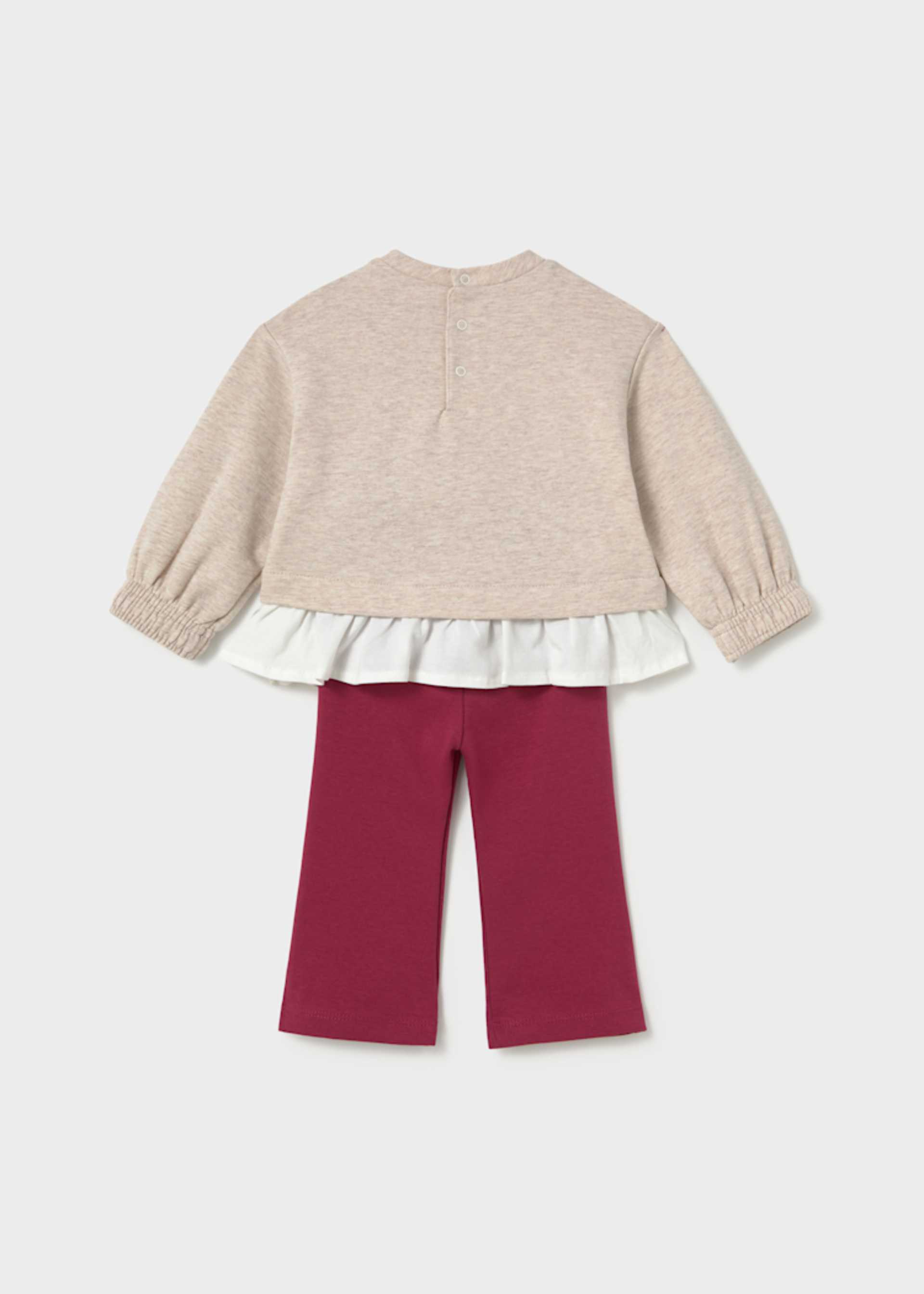 Conjunto legging flare y sudadera bebé Conjunto legging flare y sudadera bebé