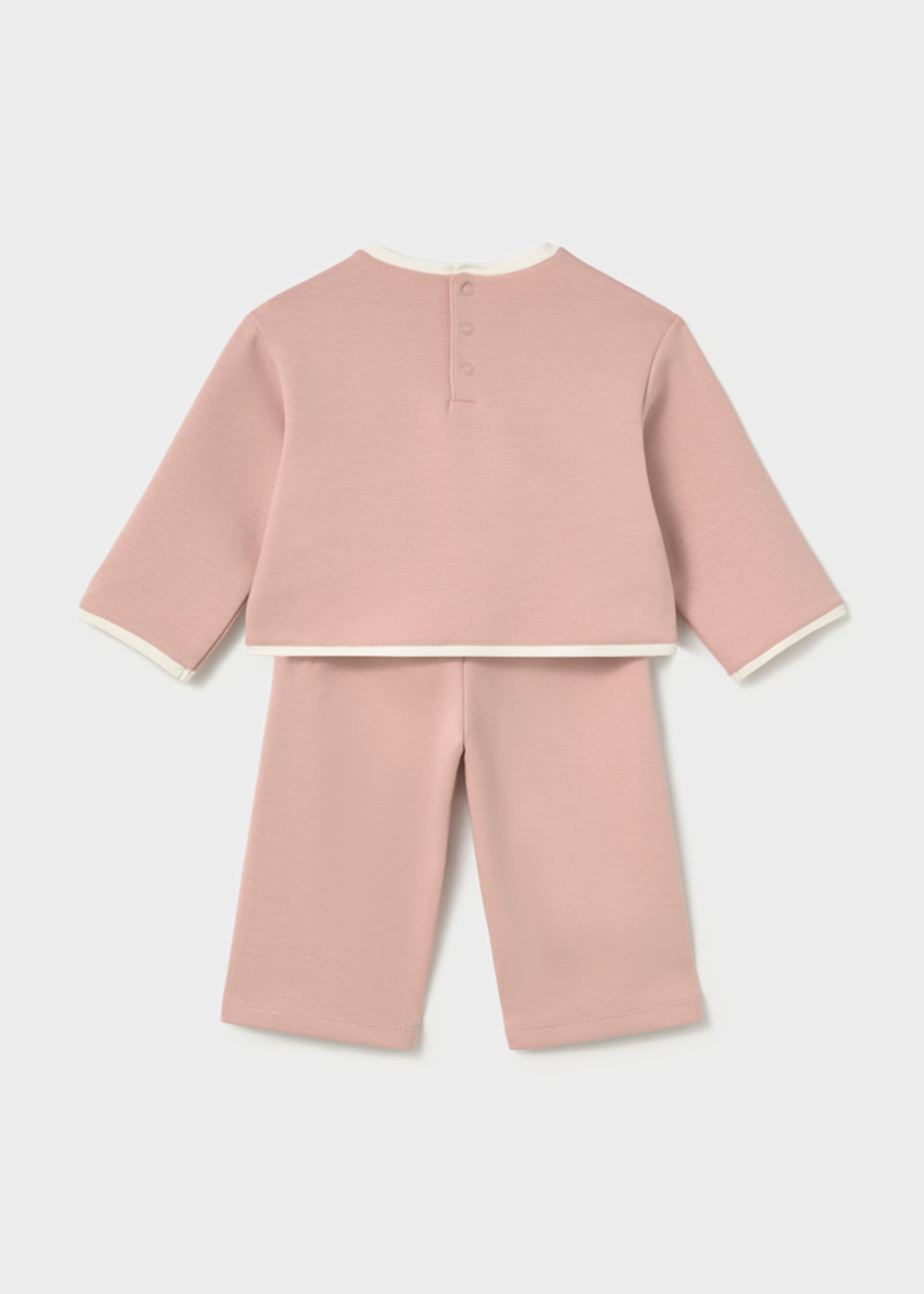 Baby embroidered trousers and jumper set