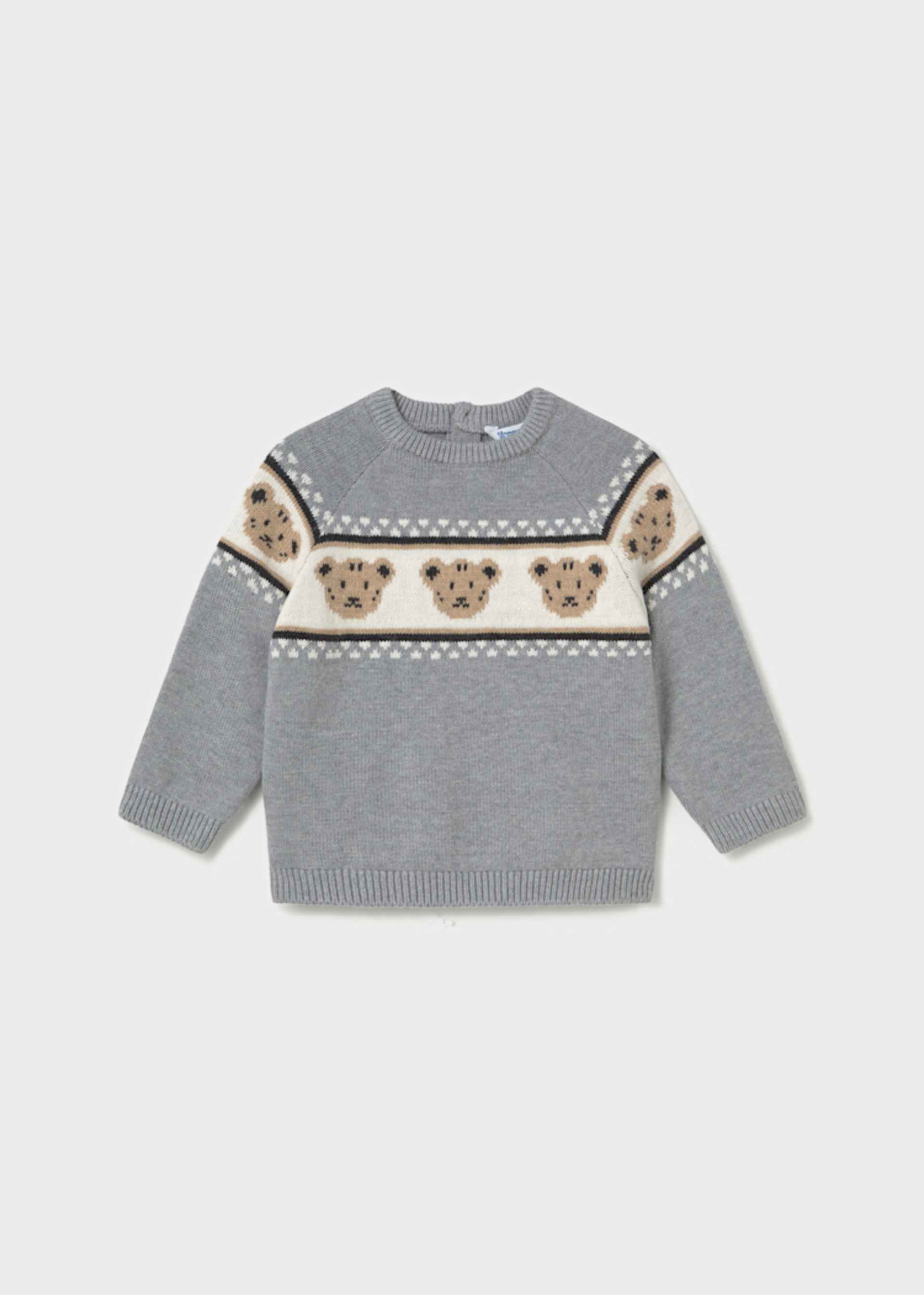 Baby bear jacquard sweater
