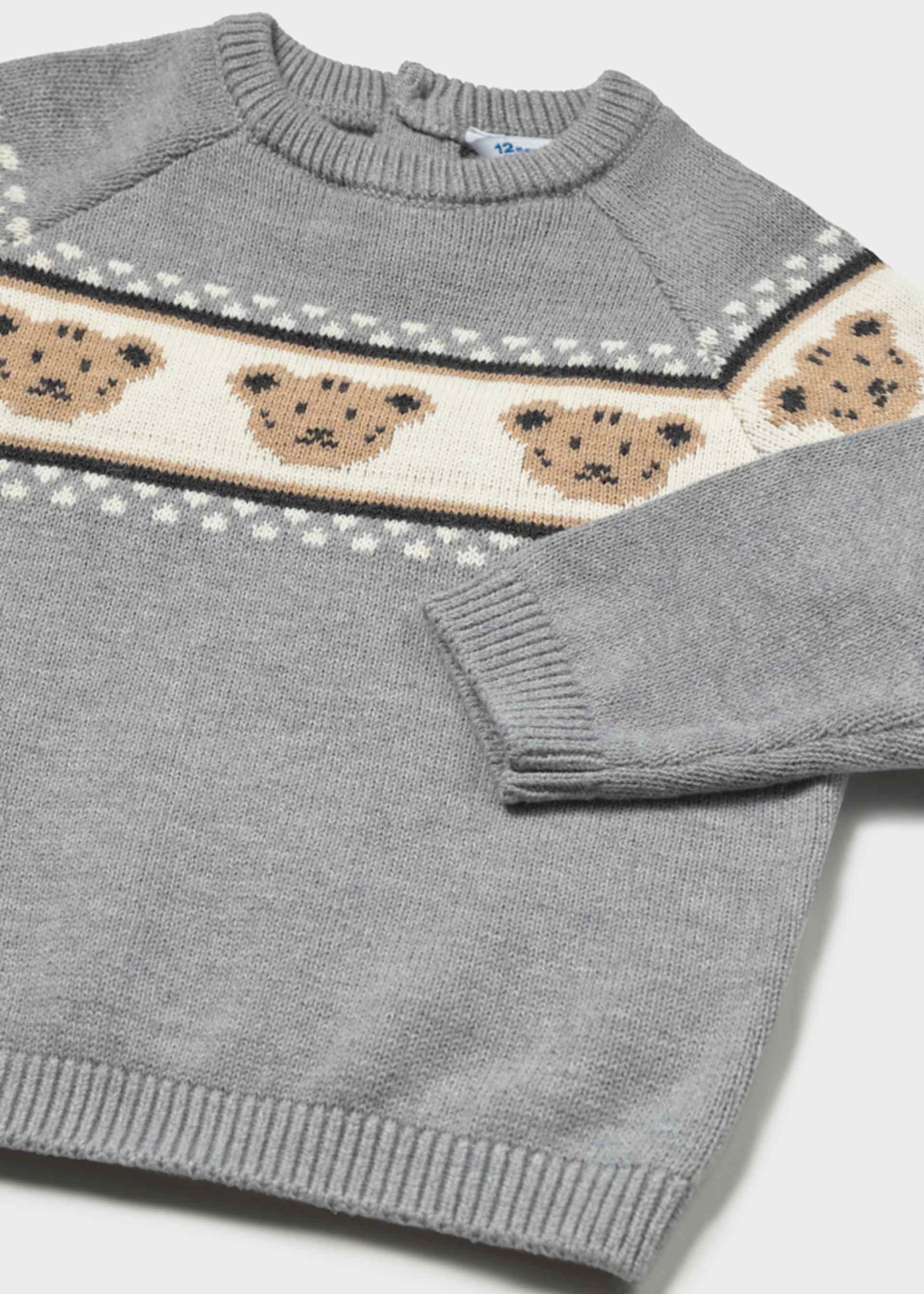 Baby bear jacquard sweater