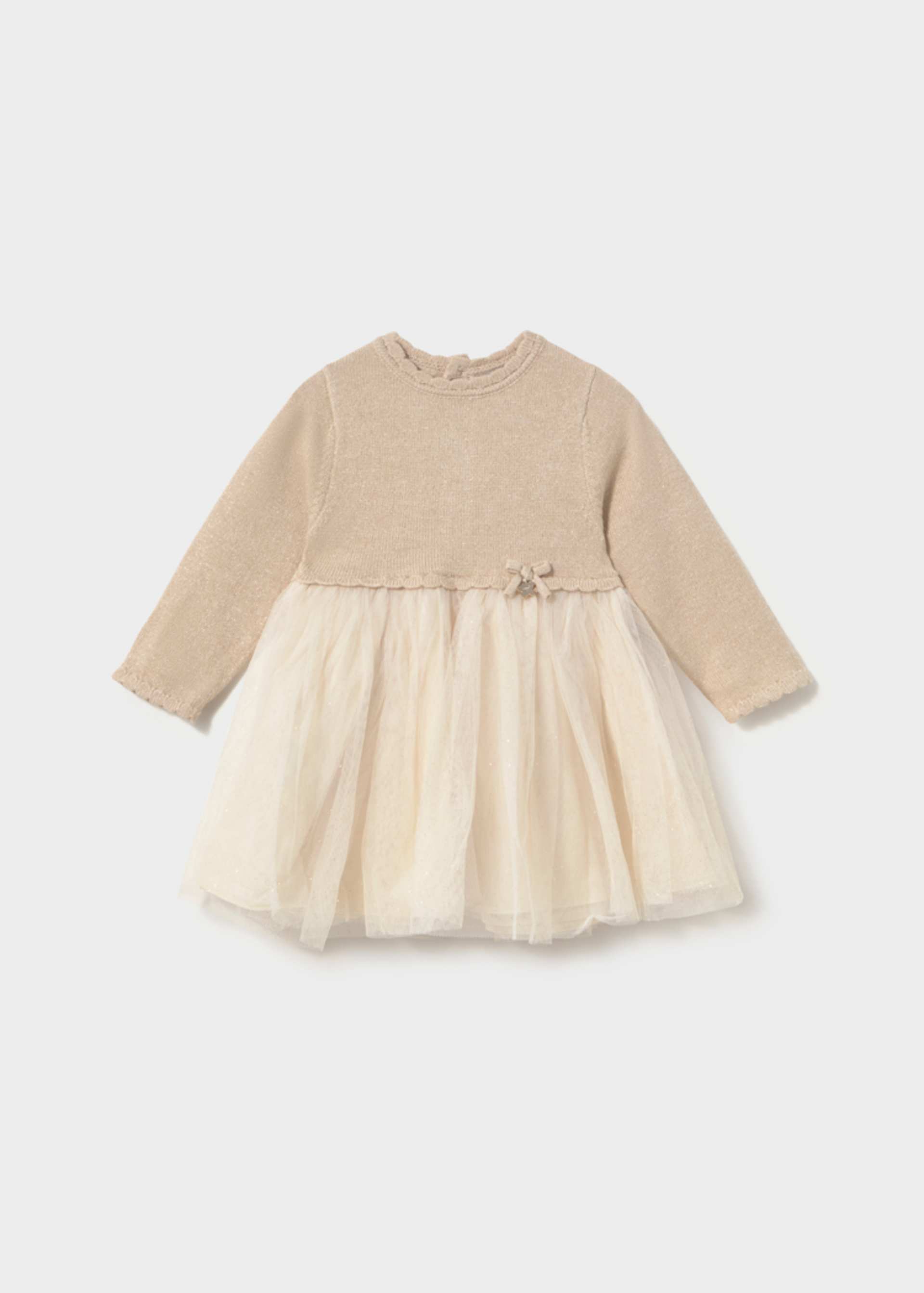 Vestido combinado tul bebé