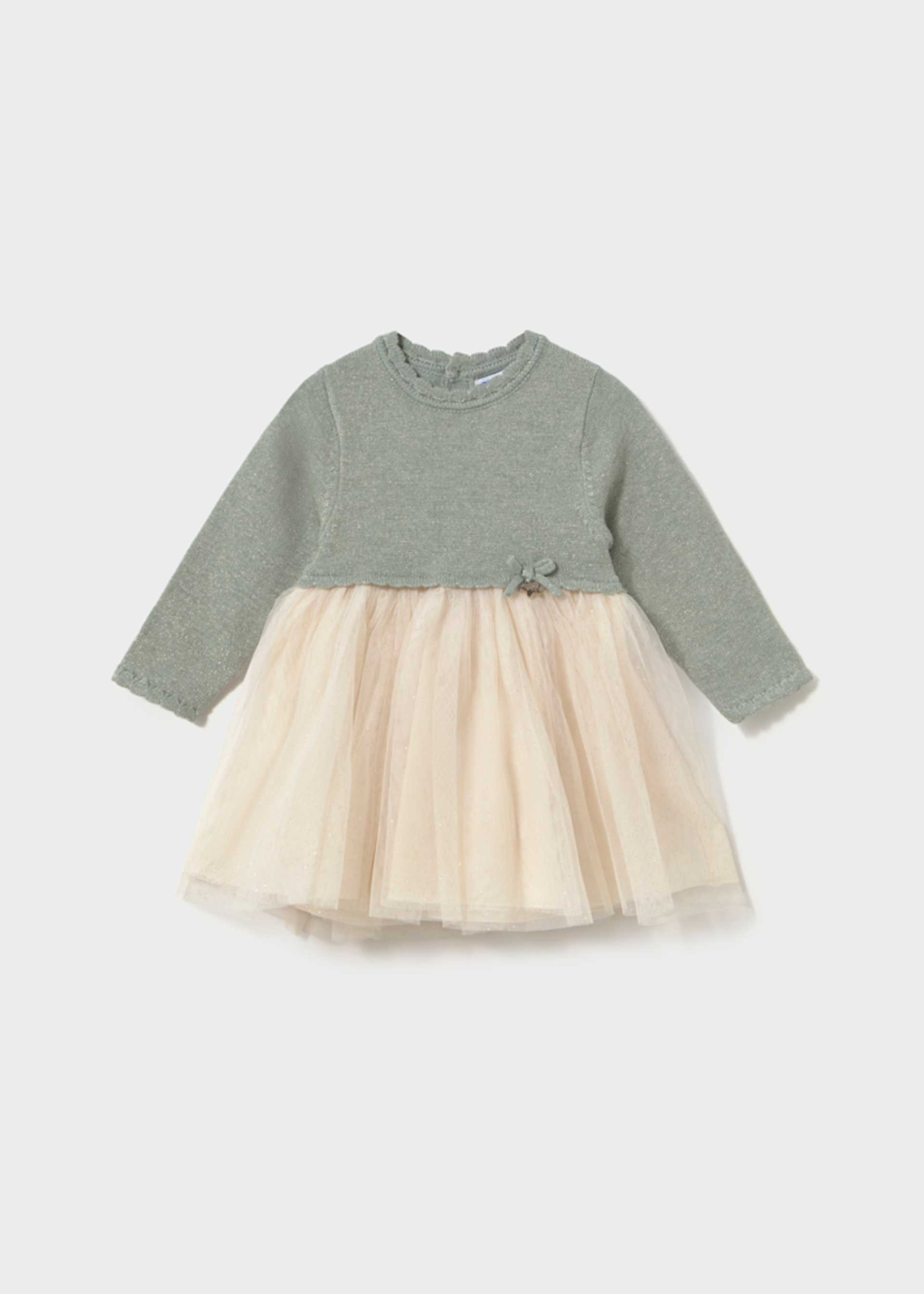 Vestito combinato tulle neonata Vestito combinato tulle neonata