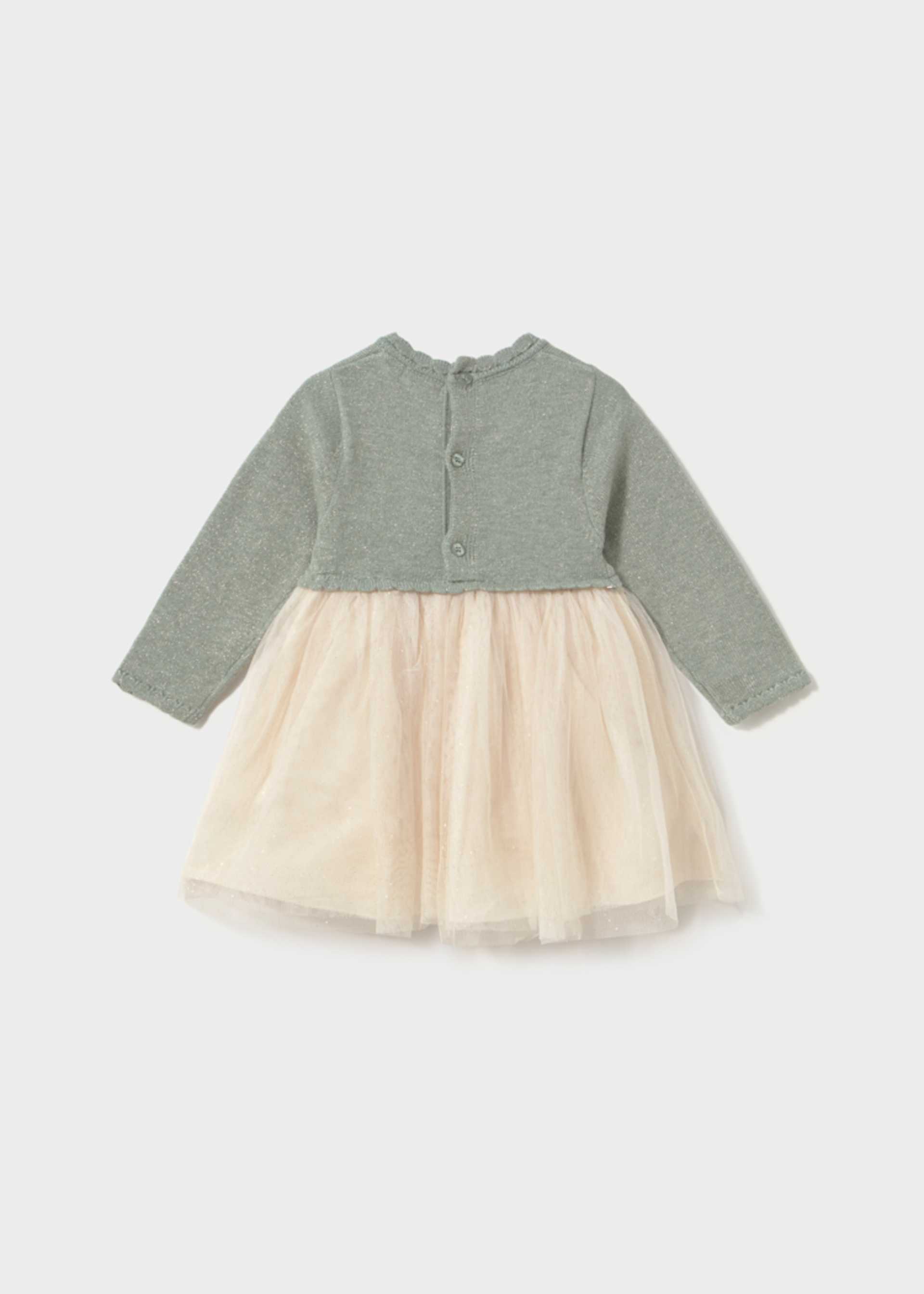 Vestido combinado tul bebé