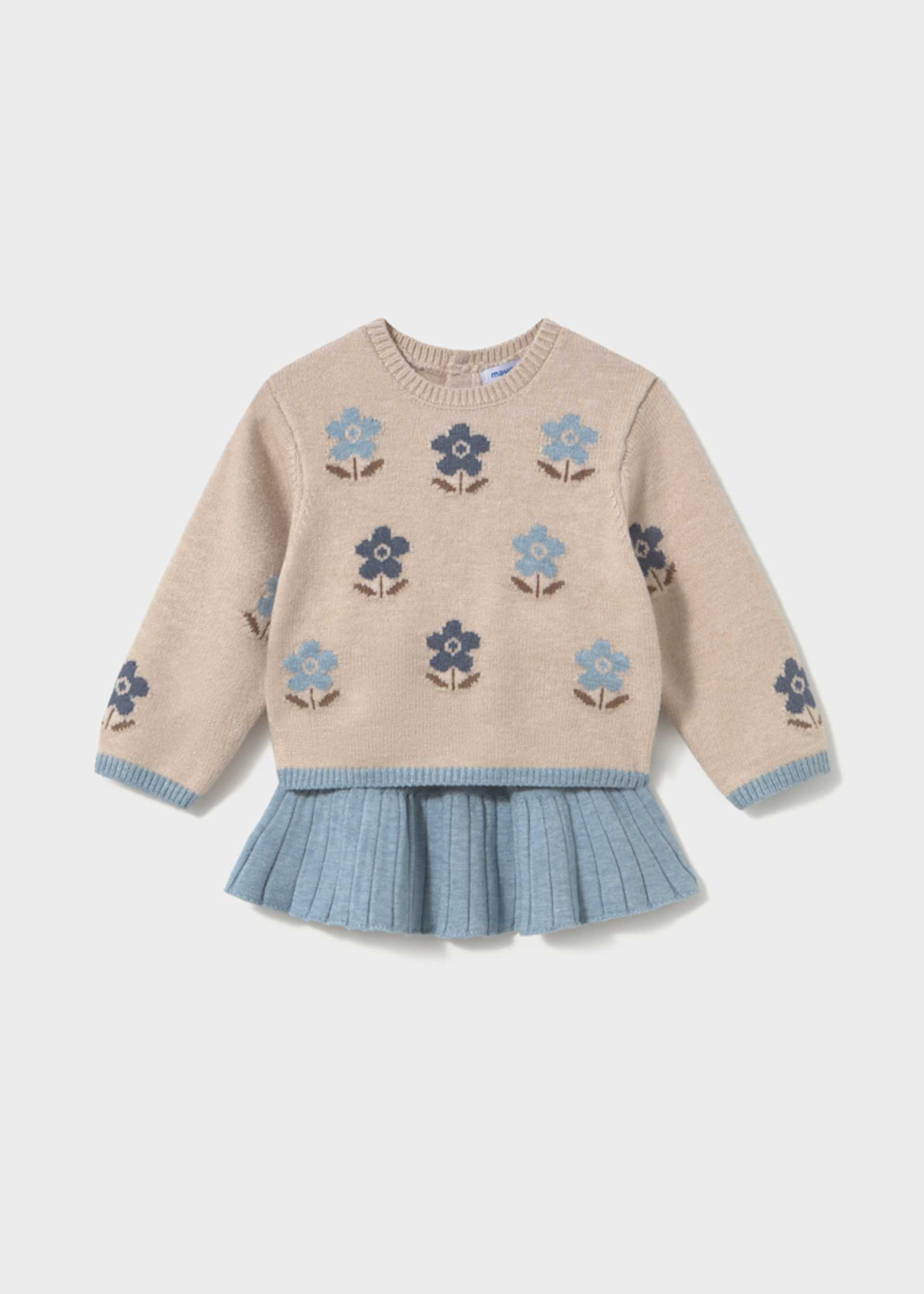 Set Rock und Pullover intarsia Baby