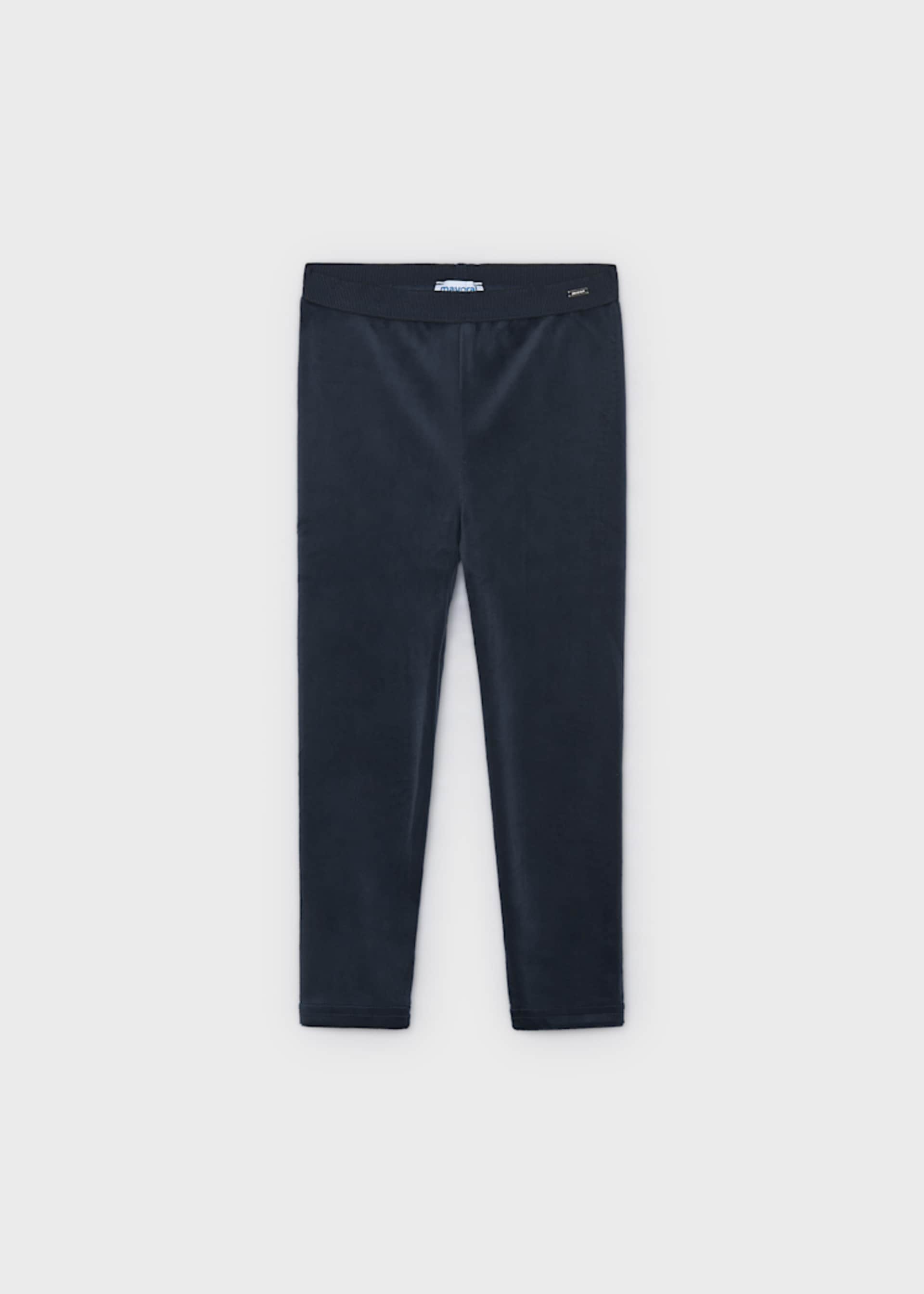 Basic velvet leggings for girls