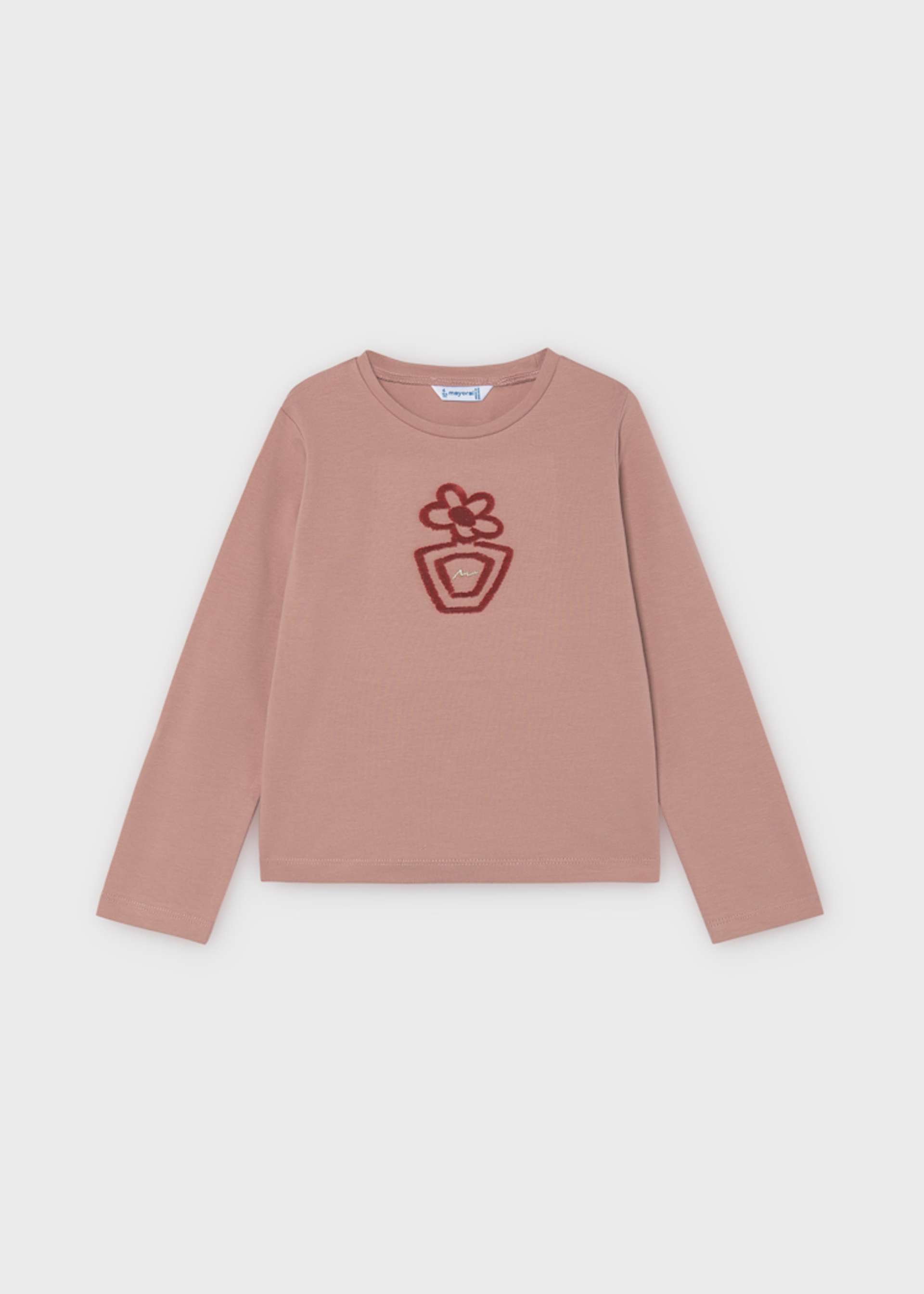 T-shirt basique fleur fille