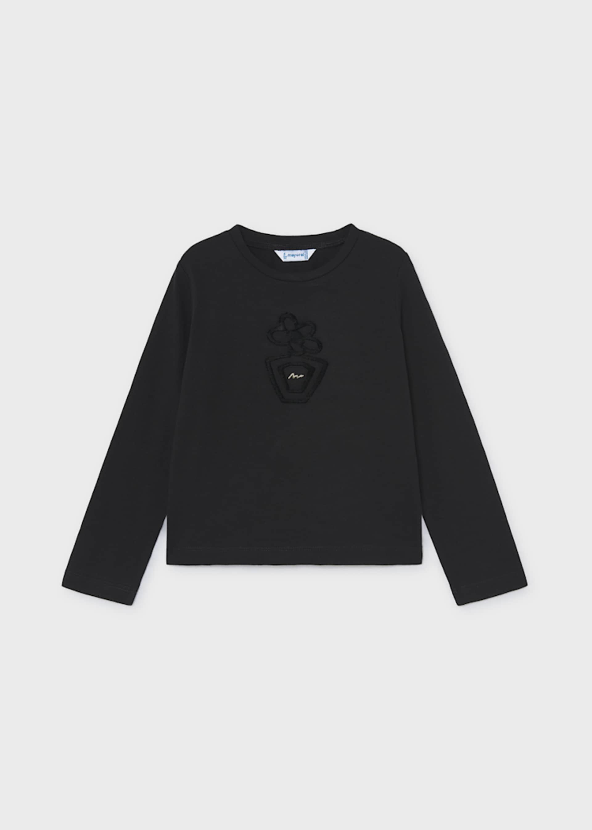 Playera básica flor niña Playera básica flor niña