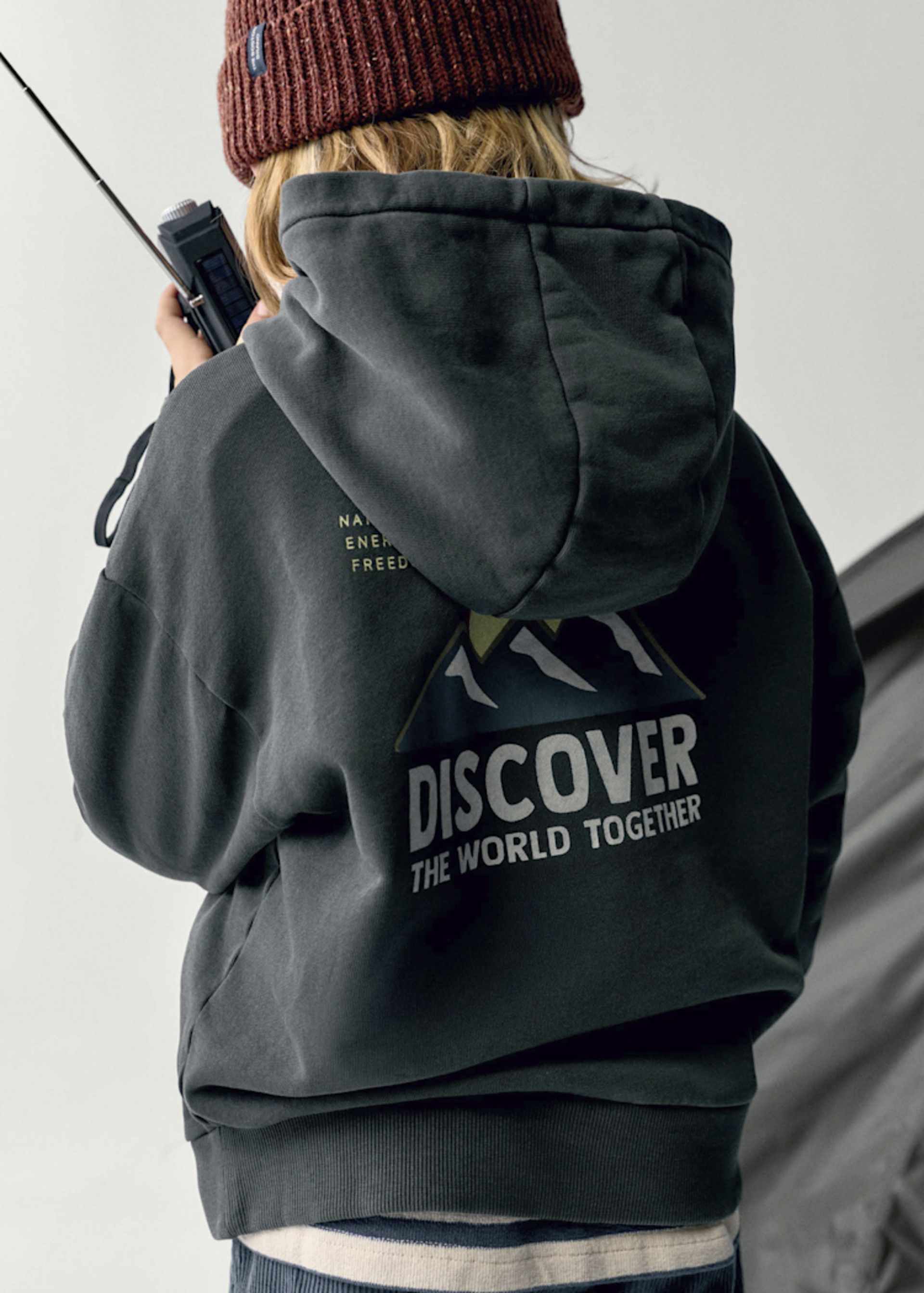 Sudadera con capucha print Boston Kids