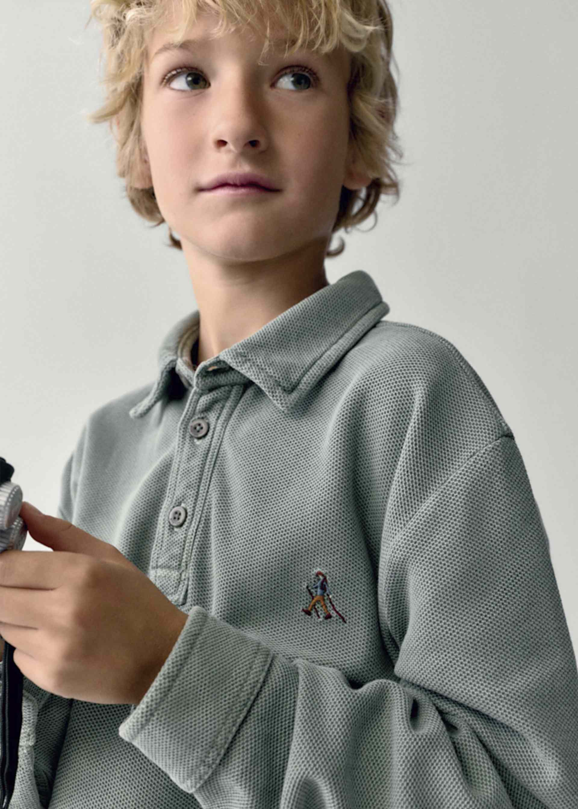 Poloshirt bestickt Boston Kids Poloshirt bestickt Boston Kids