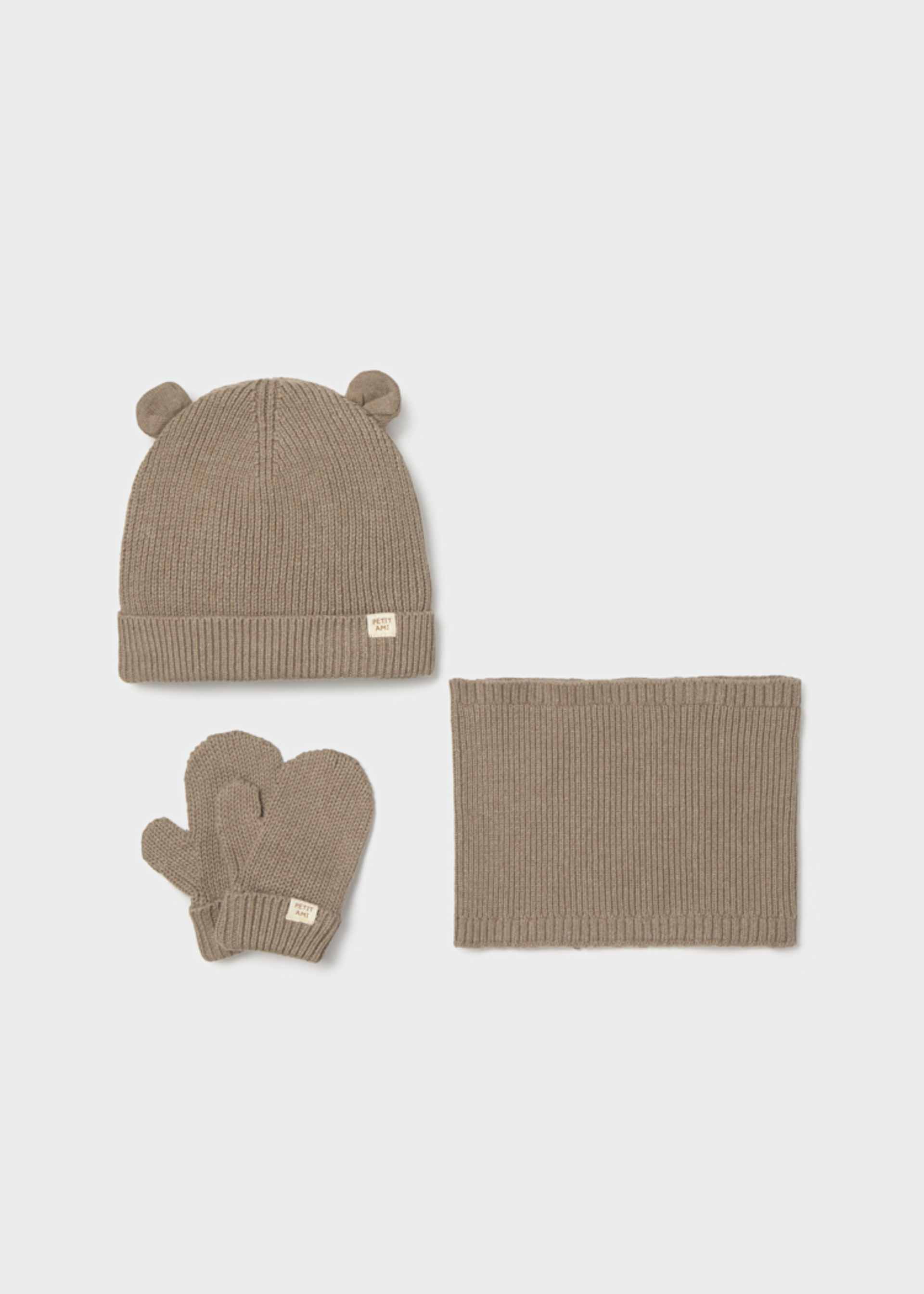 Ensemble 3 pièces écharpe fermée bébé Ensemble 3 pièces écharpe fermée bébé