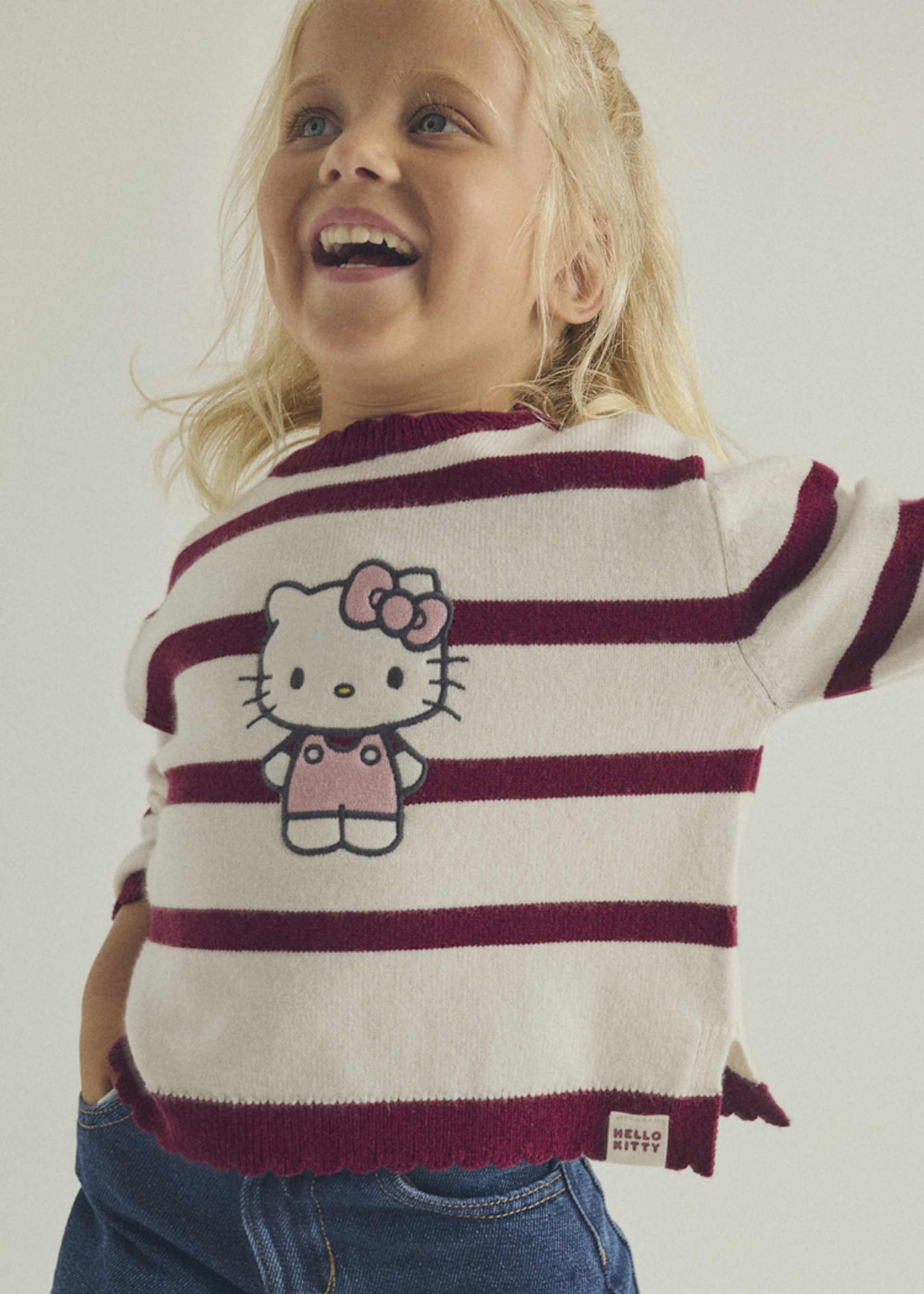 Girl Hello Kitty ® striped jumper Girl Hello Kitty ® striped jumper