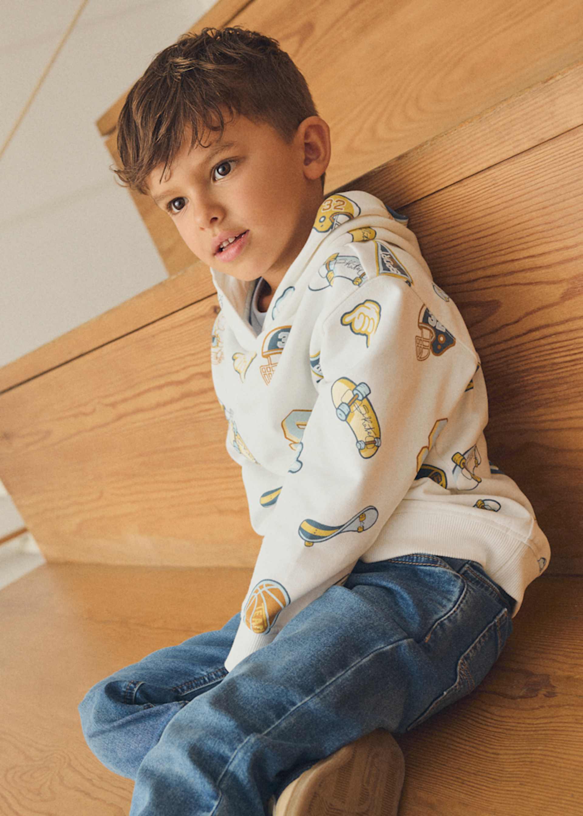 Sweatshirt gemustert Jungen Sweatshirt gemustert Jungen