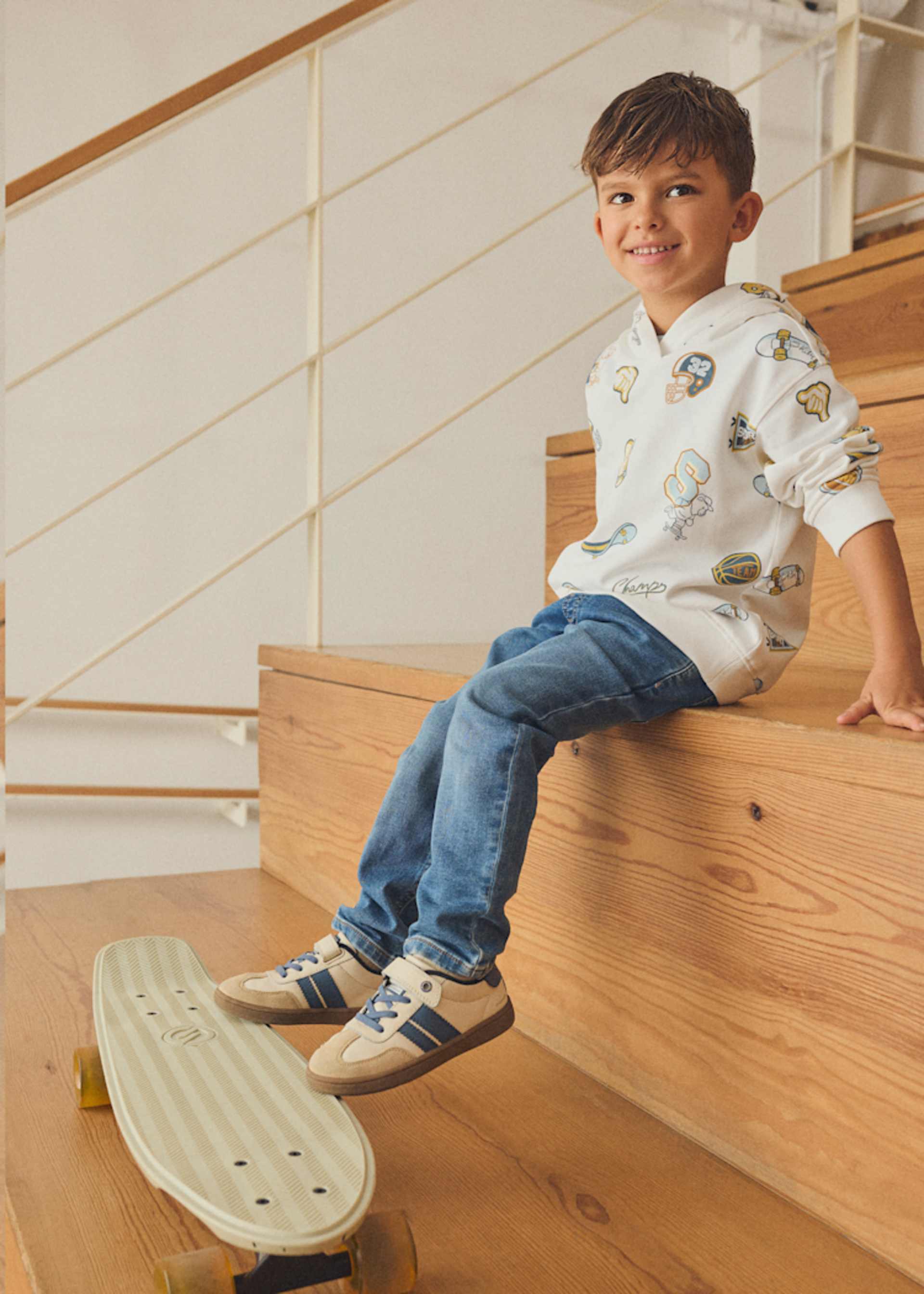 Sweatshirt gemustert Jungen Sweatshirt gemustert Jungen