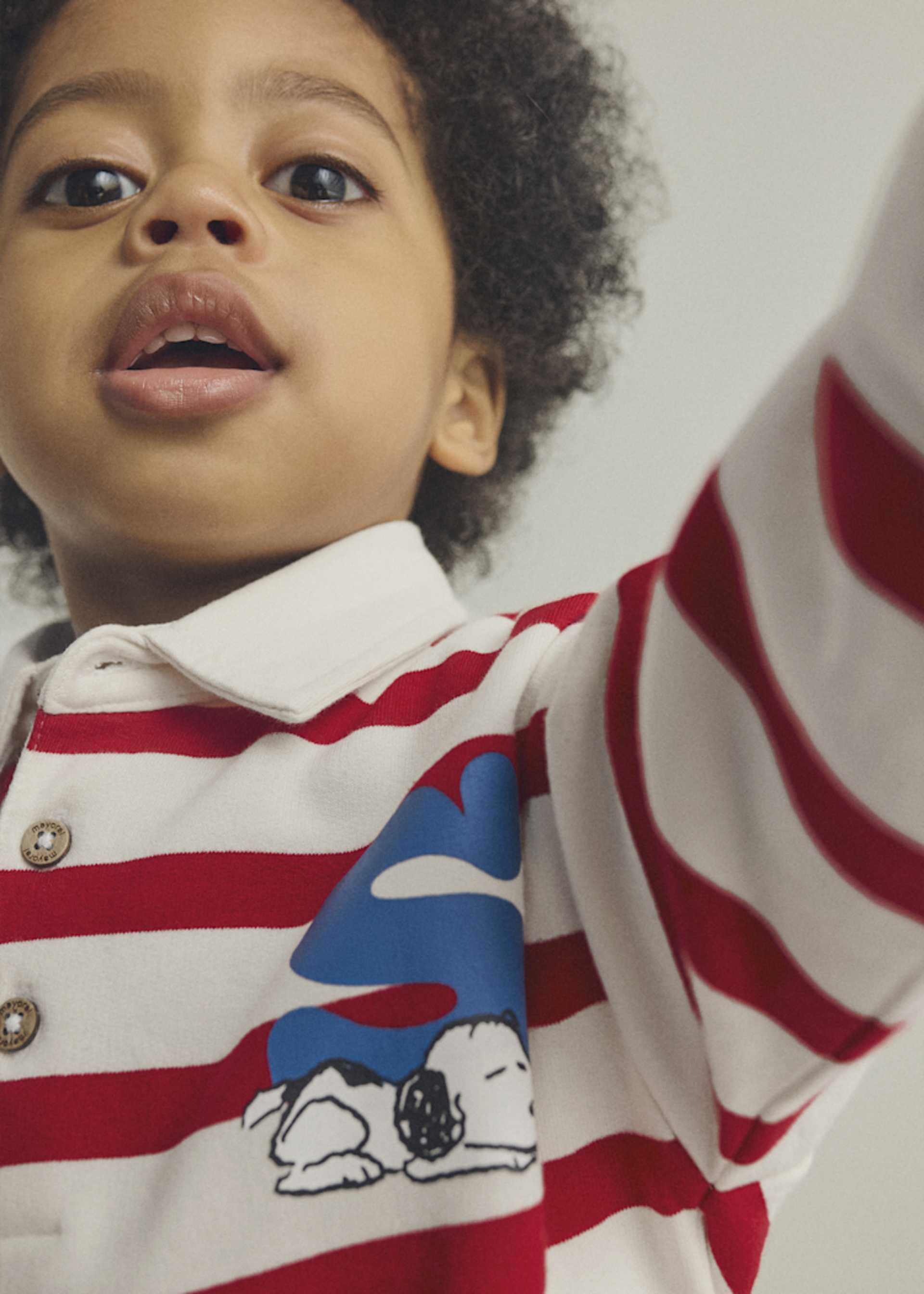 Baby Snoopy Peanuts ® Striped Polo Top