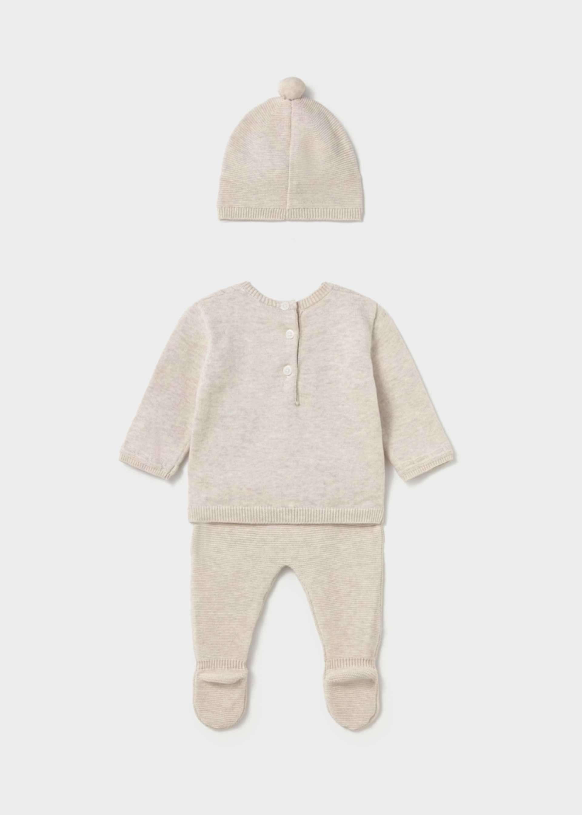 Strick-Set 3-teilig Neugeborene Jungen Strick-Set 3-teilig Neugeborene Jungen