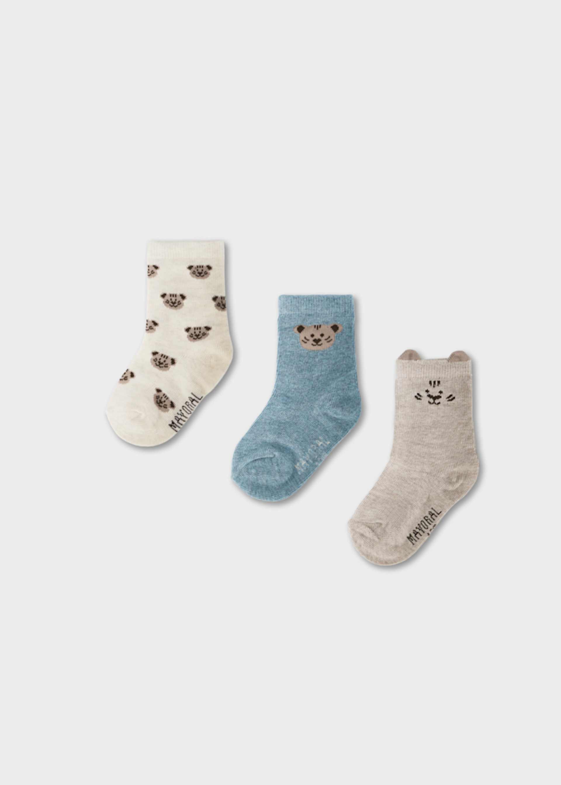 Socken 3er-Set Tierchen Baby