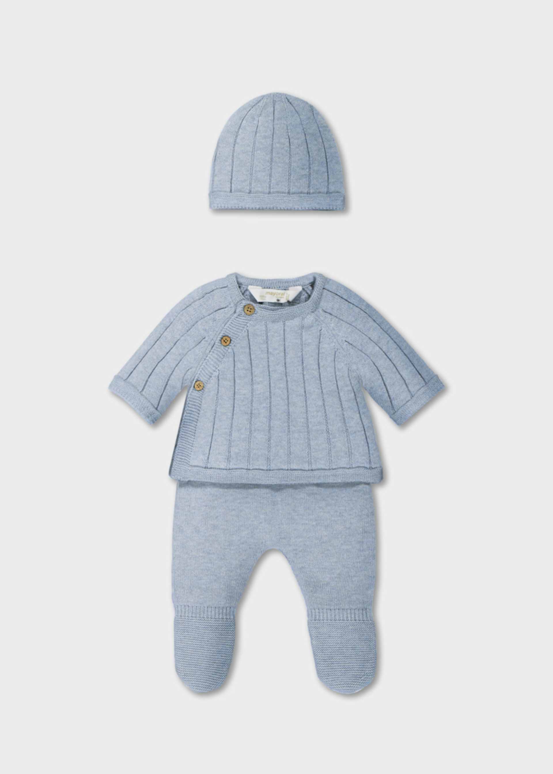 Newborn 3-piece with leg warmers set